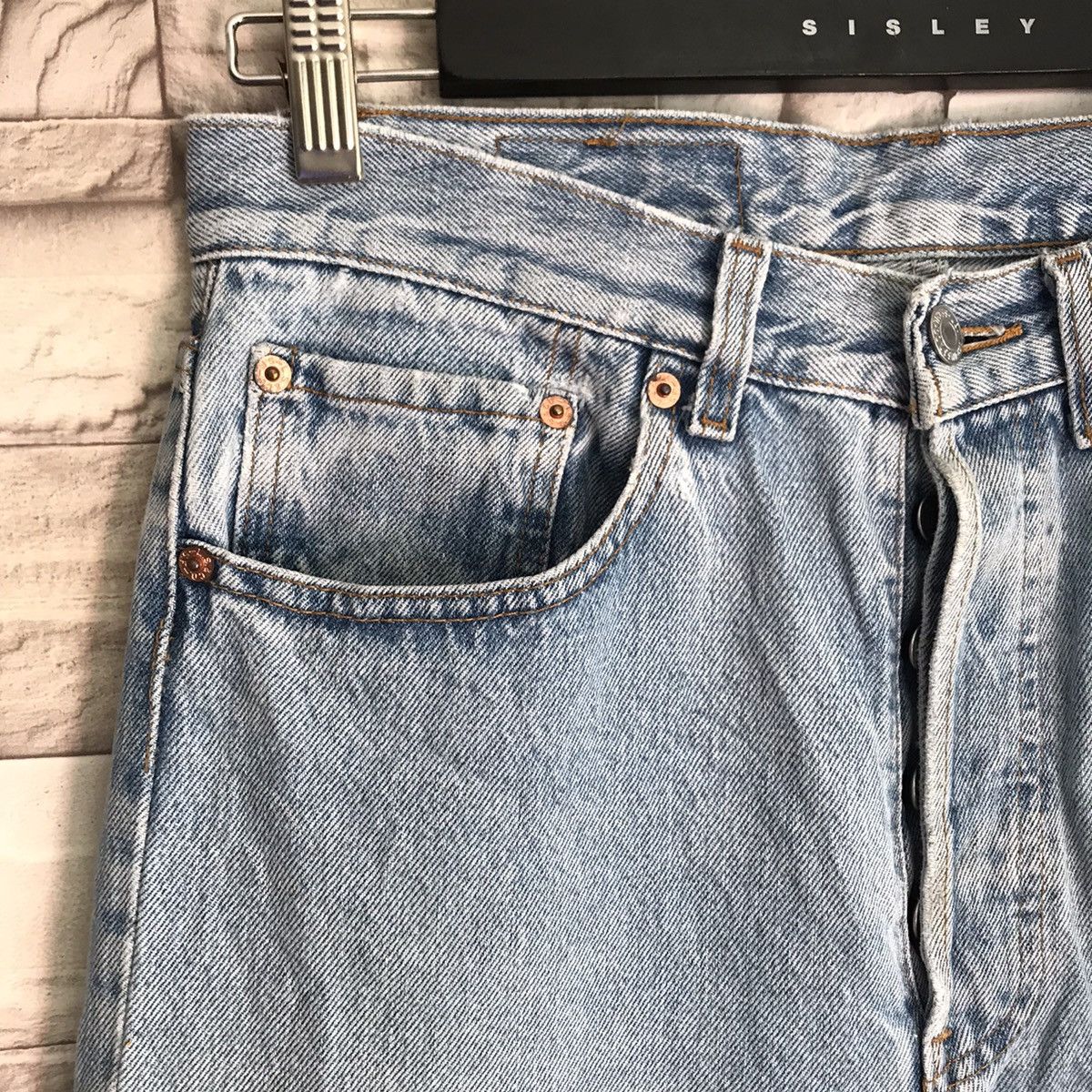 Levi's Vintage 80s Levis 501 Light Wash Nice Faded Size US 31 - 5 Thumbnail