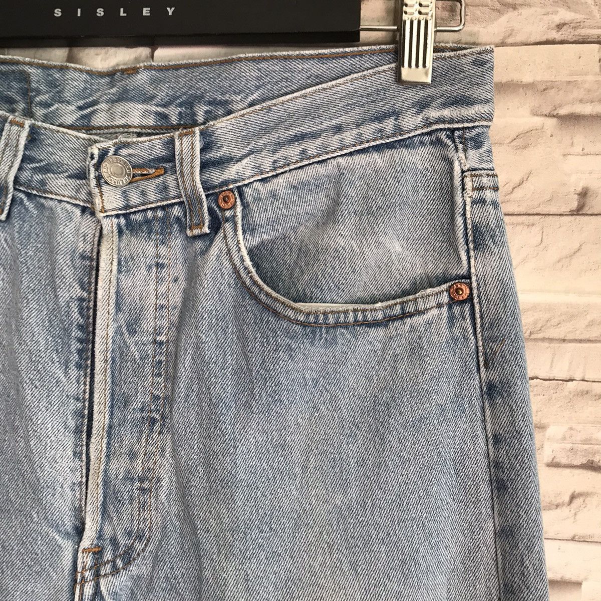Levi's Vintage 80s Levis 501 Light Wash Nice Faded Size US 31 - 6 Thumbnail