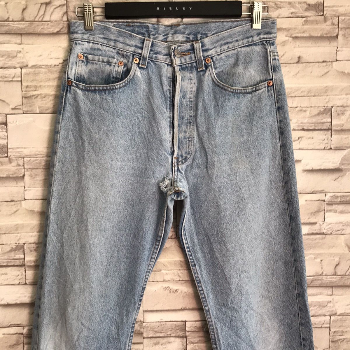 Levi's Vintage 80s Levis 501 Light Wash Nice Faded Size US 31 - 4 Thumbnail