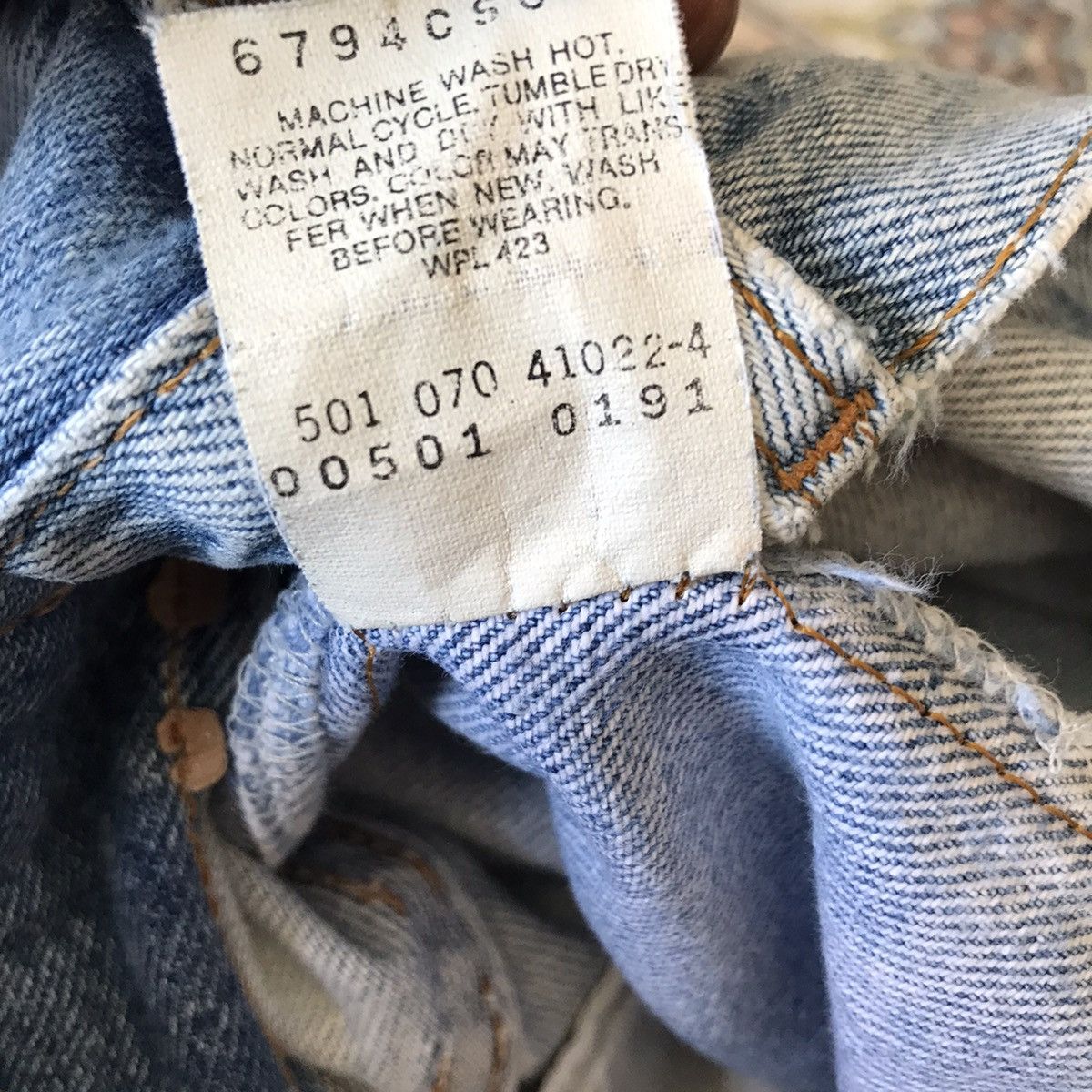 Levi's Vintage 80s Levis 501 Light Wash Nice Faded Size US 31 - 14 Thumbnail