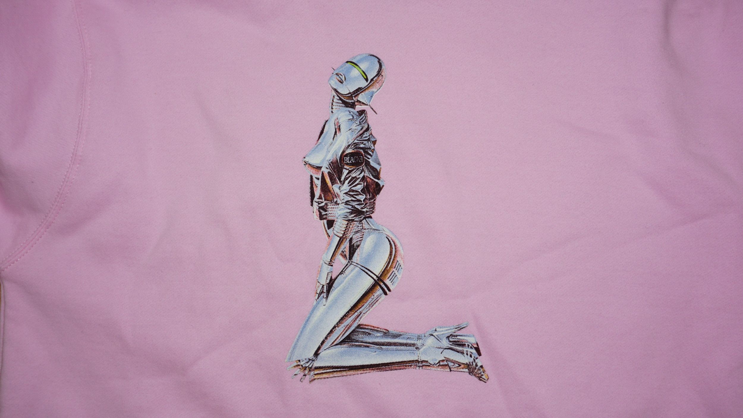 Club Sorayama HUF x Sorayama Robot Girl Pink Hoodie Size US M / EU 48-50 / 2 - 4 Thumbnail