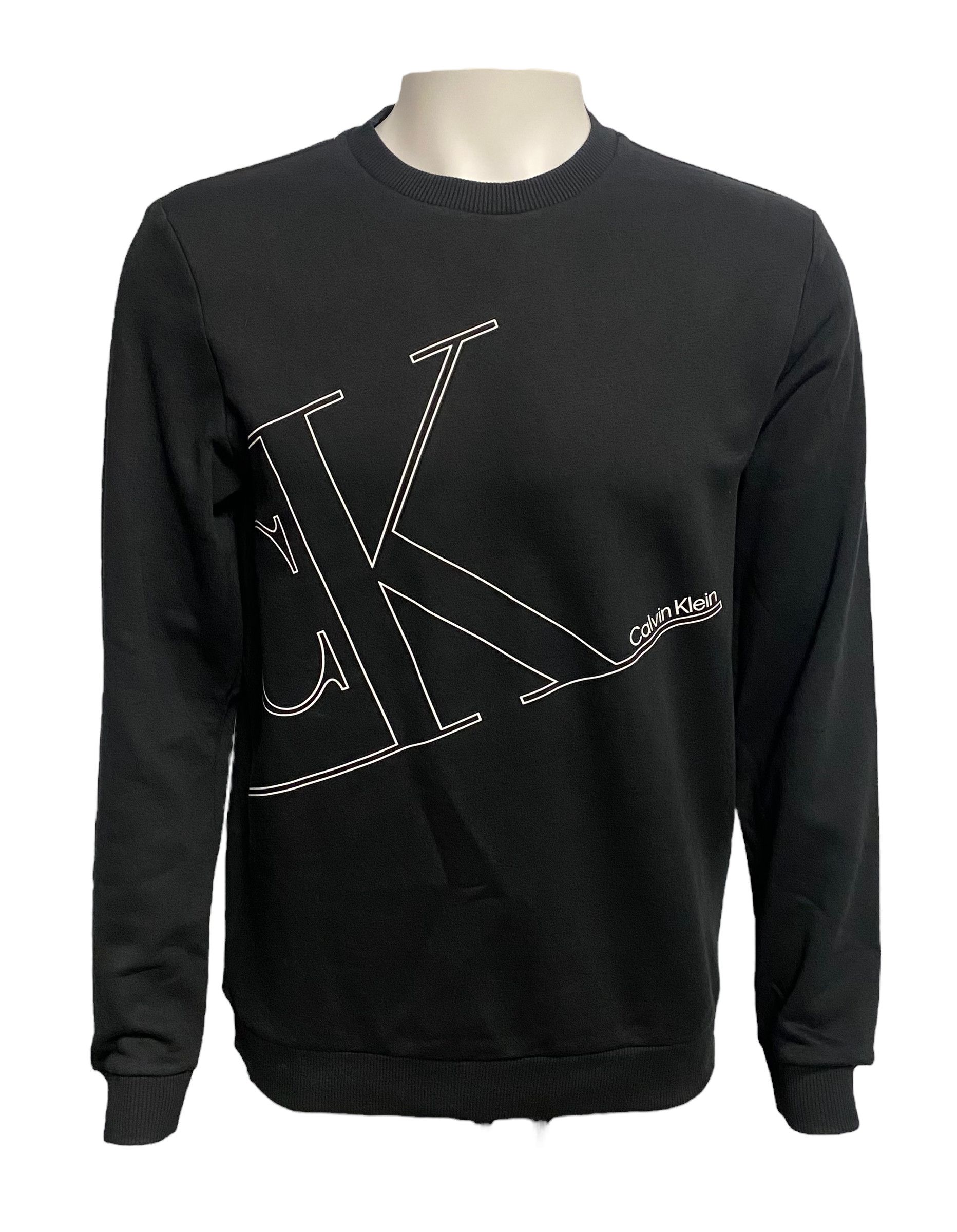 Calvin Klein Mens Monogram Crew Sweater 40KC424-001