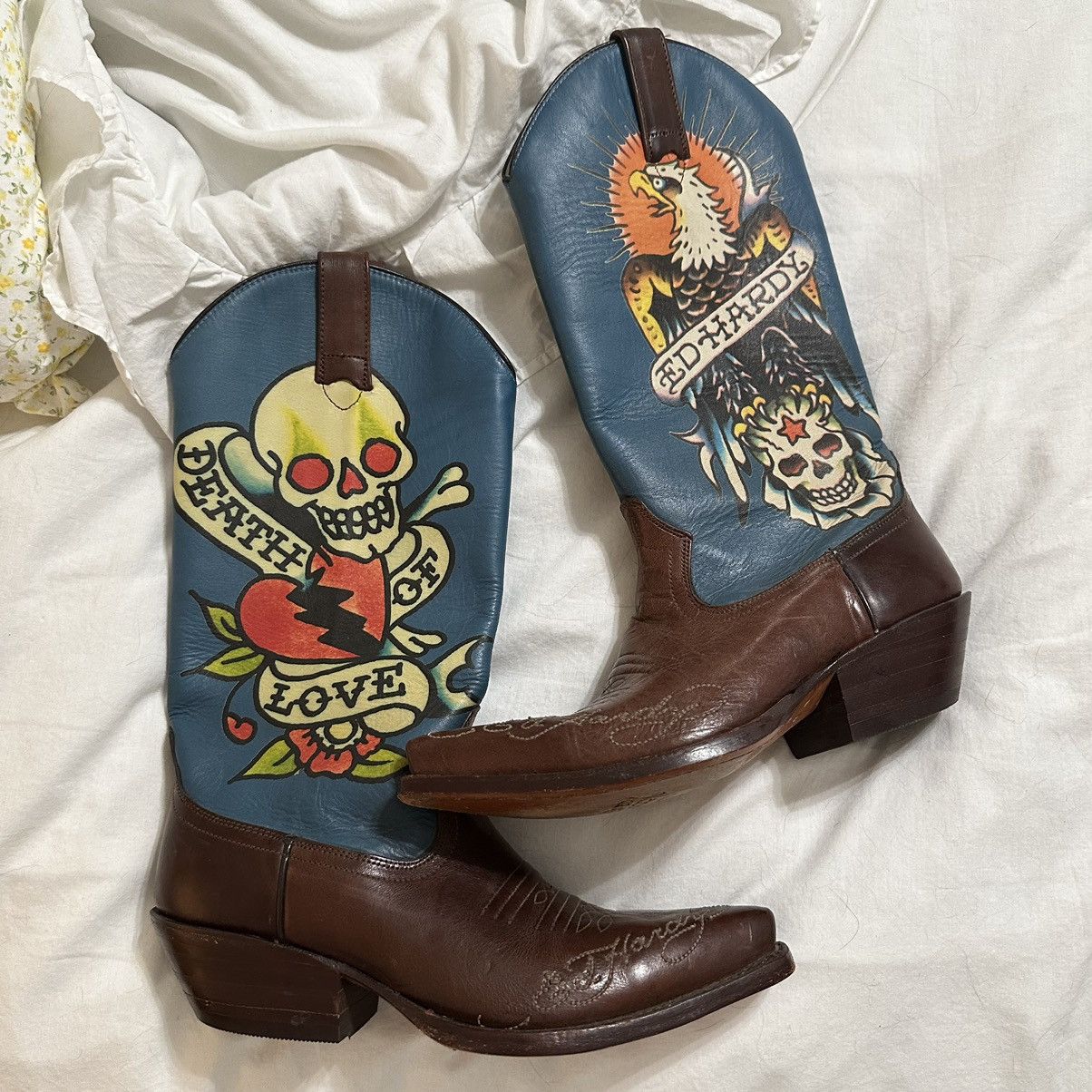 Ed hardy cowboy discount boots