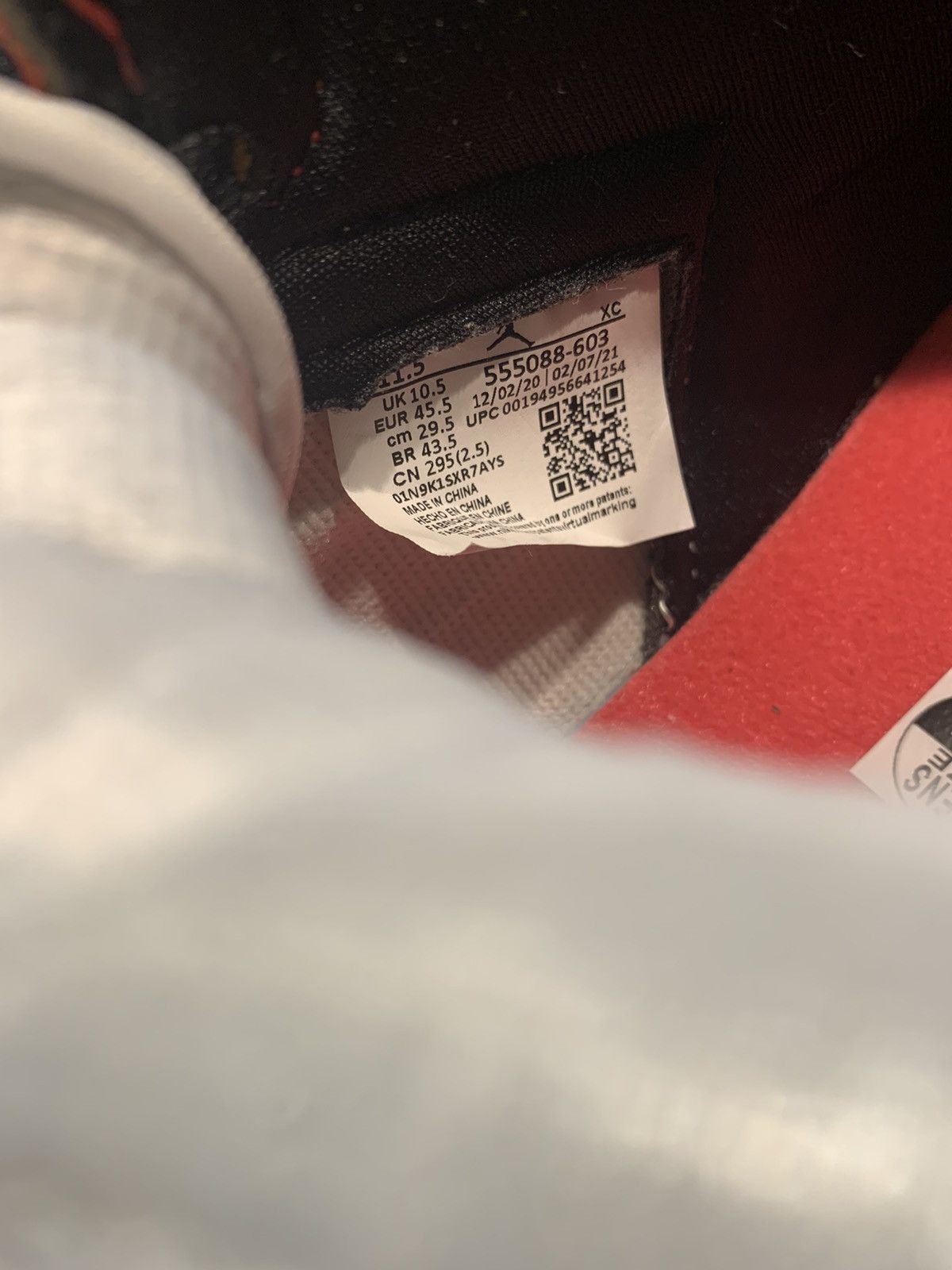 Jordan 1 Fusion Red
