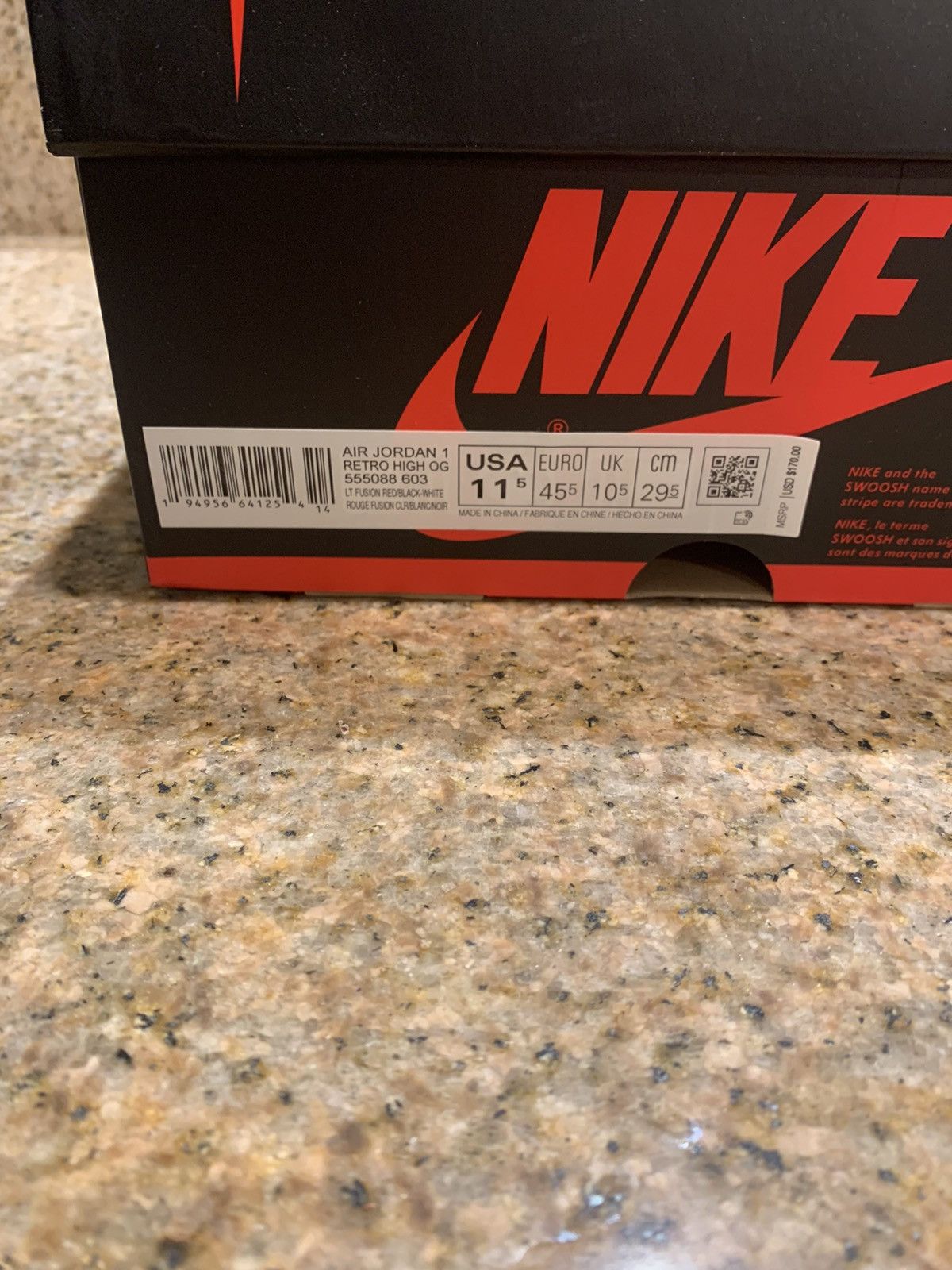 Jordan 1 Fusion Red