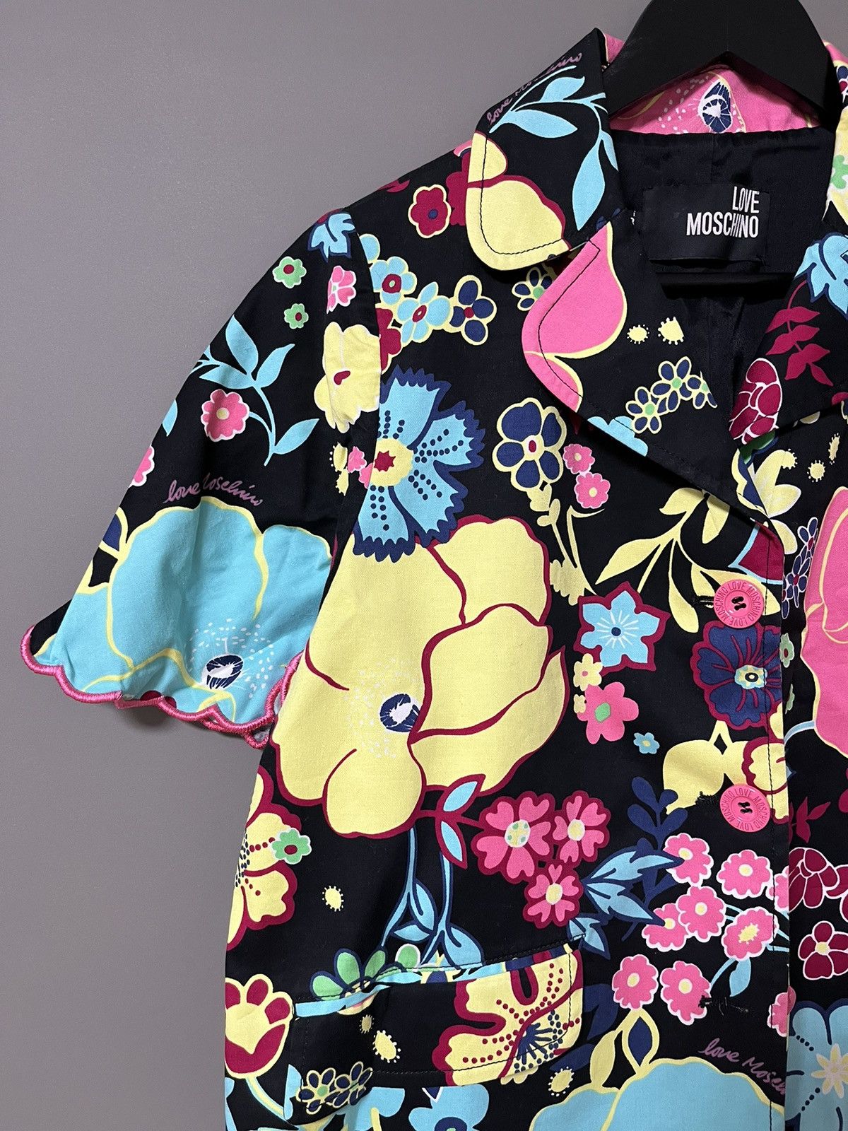 Love Moschino Love Moschino Flowers Blazer Jacket Size XL / US 12-14 / IT 48-50 - 4 Thumbnail