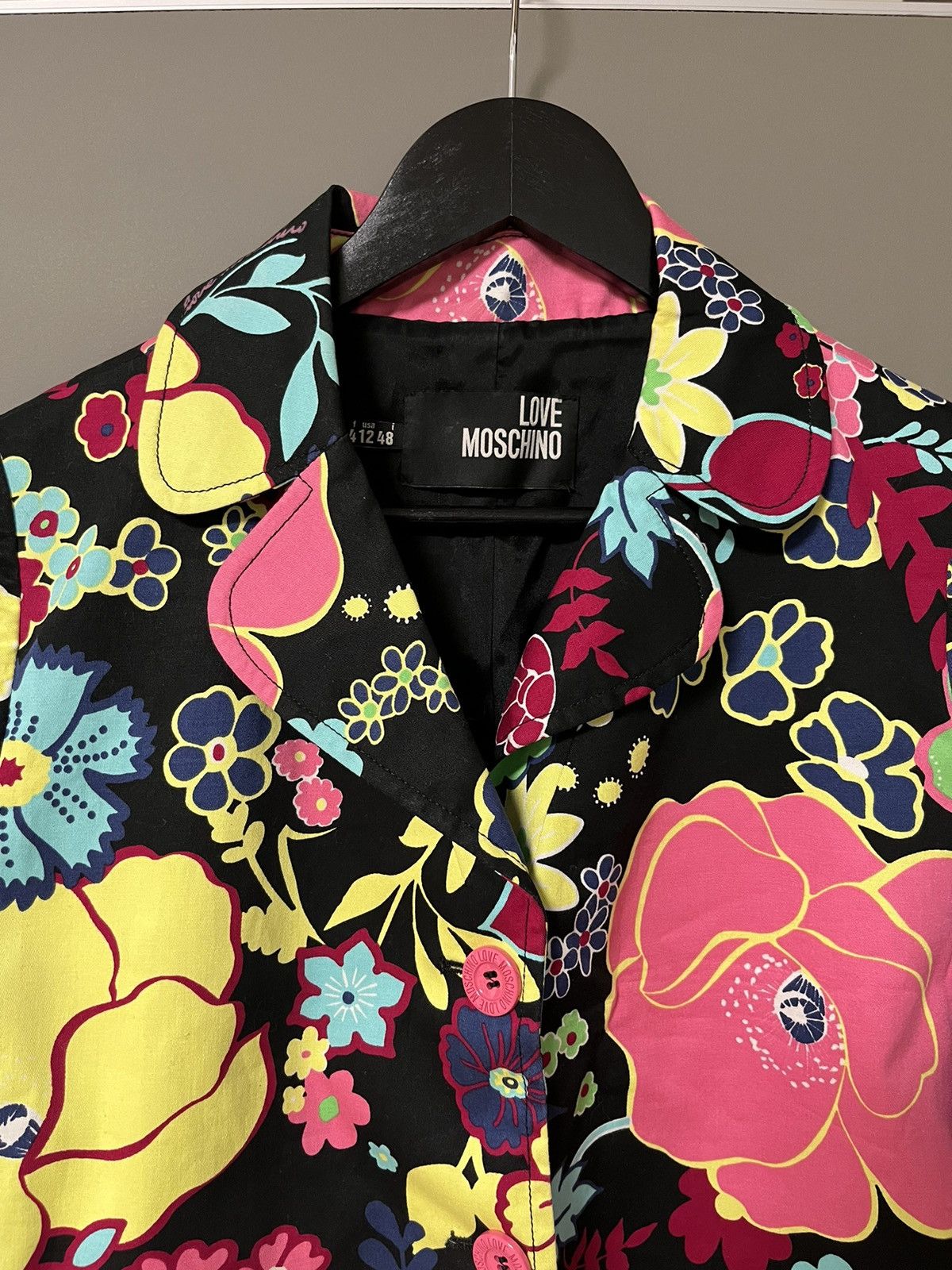 Love Moschino Love Moschino Flowers Blazer Jacket Size XL / US 12-14 / IT 48-50 - 2 Thumbnail