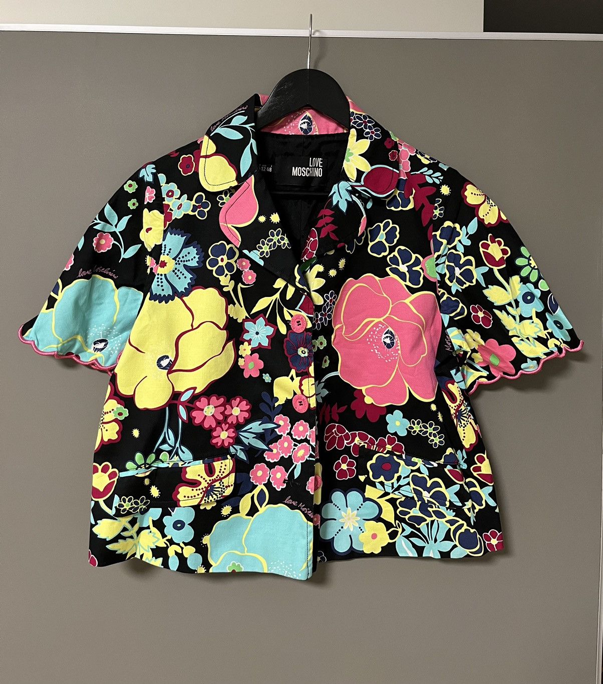 Love Moschino Love Moschino Flowers Blazer Jacket Size XL / US 12-14 / IT 48-50 - 1 Thumbnail