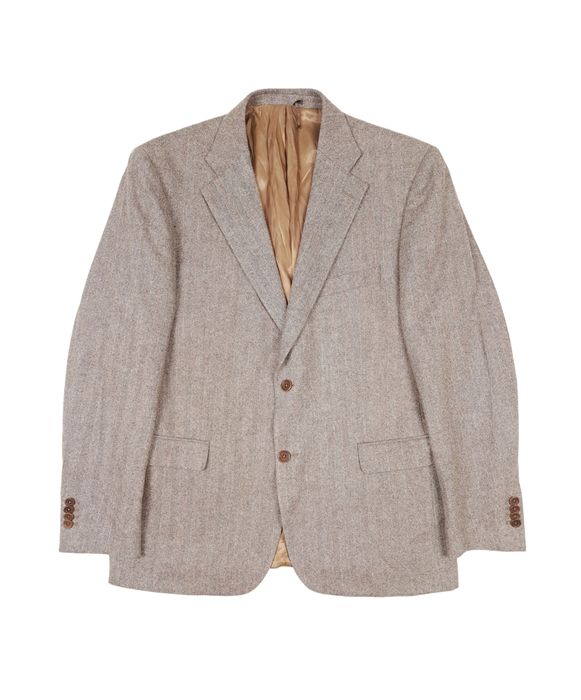 Vintage 80's Vintage Wool Cashmere Zegna Tweed Blazer Jacket Brown ...