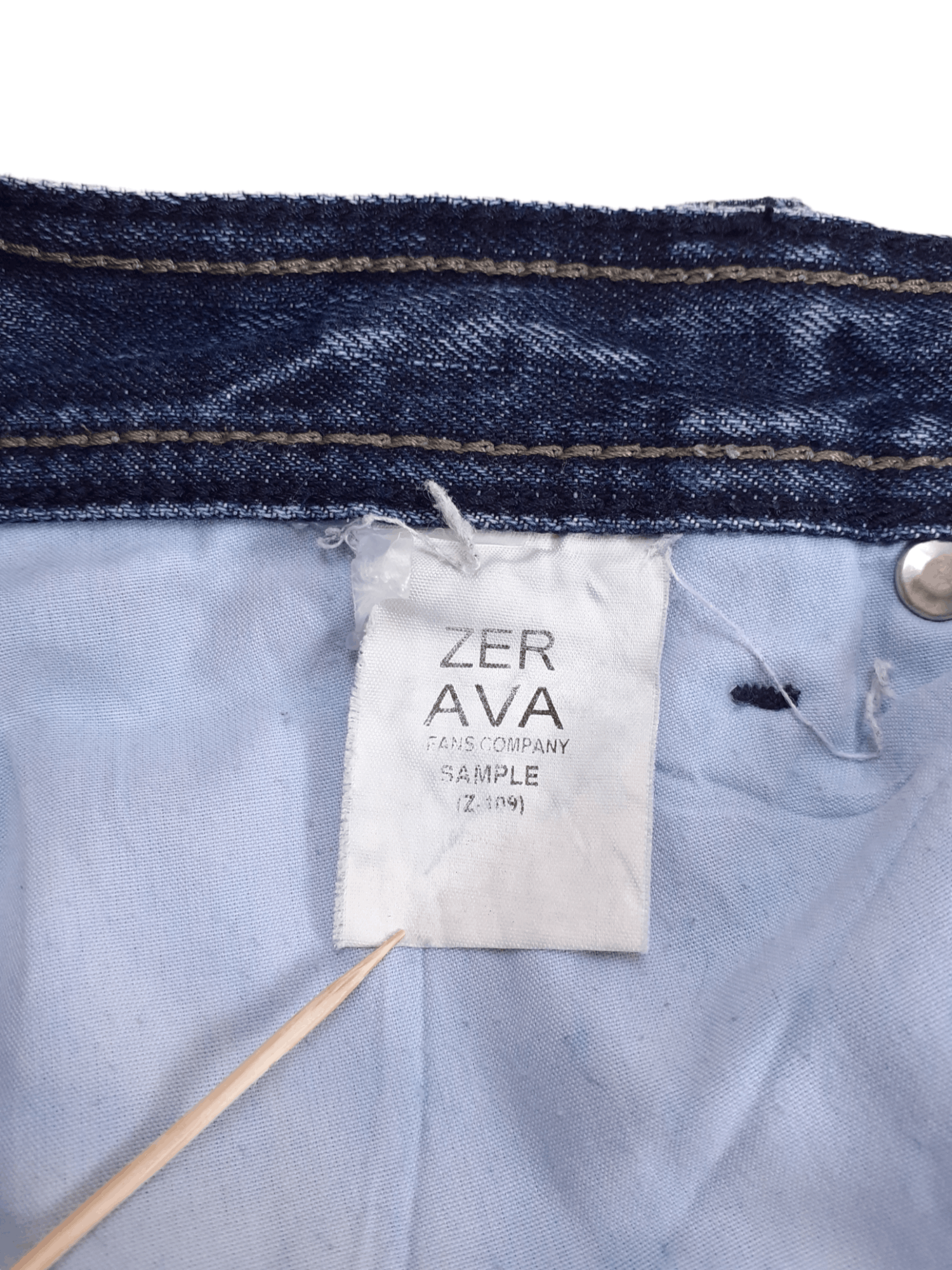 Vintage 💎 Size 33/34 Zerava Jeans Custom Blue Denim Jeans Y2K Drip Size US 33 - 5 Thumbnail