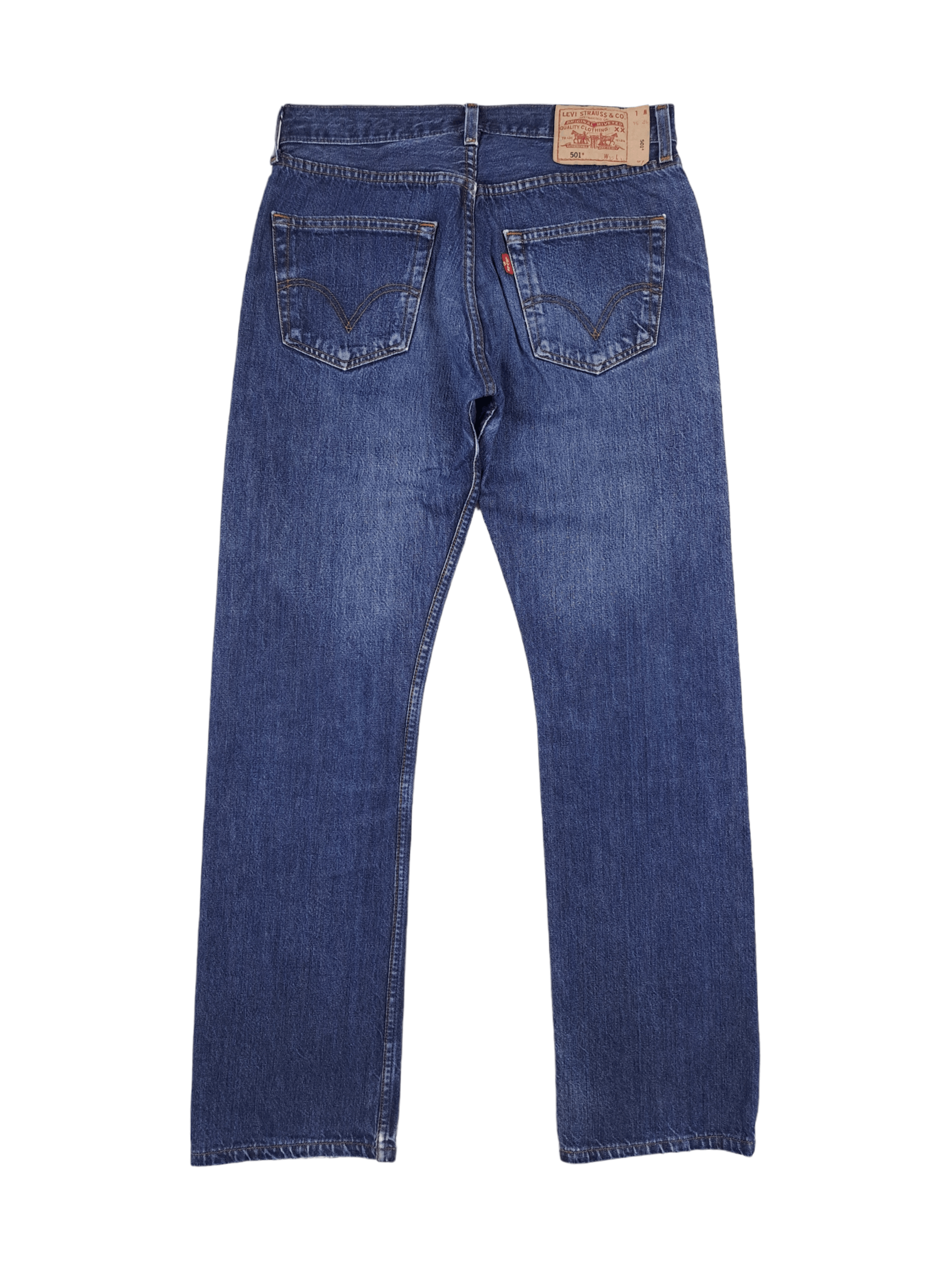 Levi's × Vintage 💎 Vintage Levi's 501 32/34 Navy Denim Jeans Y2K Streetwear Size US 32 / EU 48 - 2 Thumbnail
