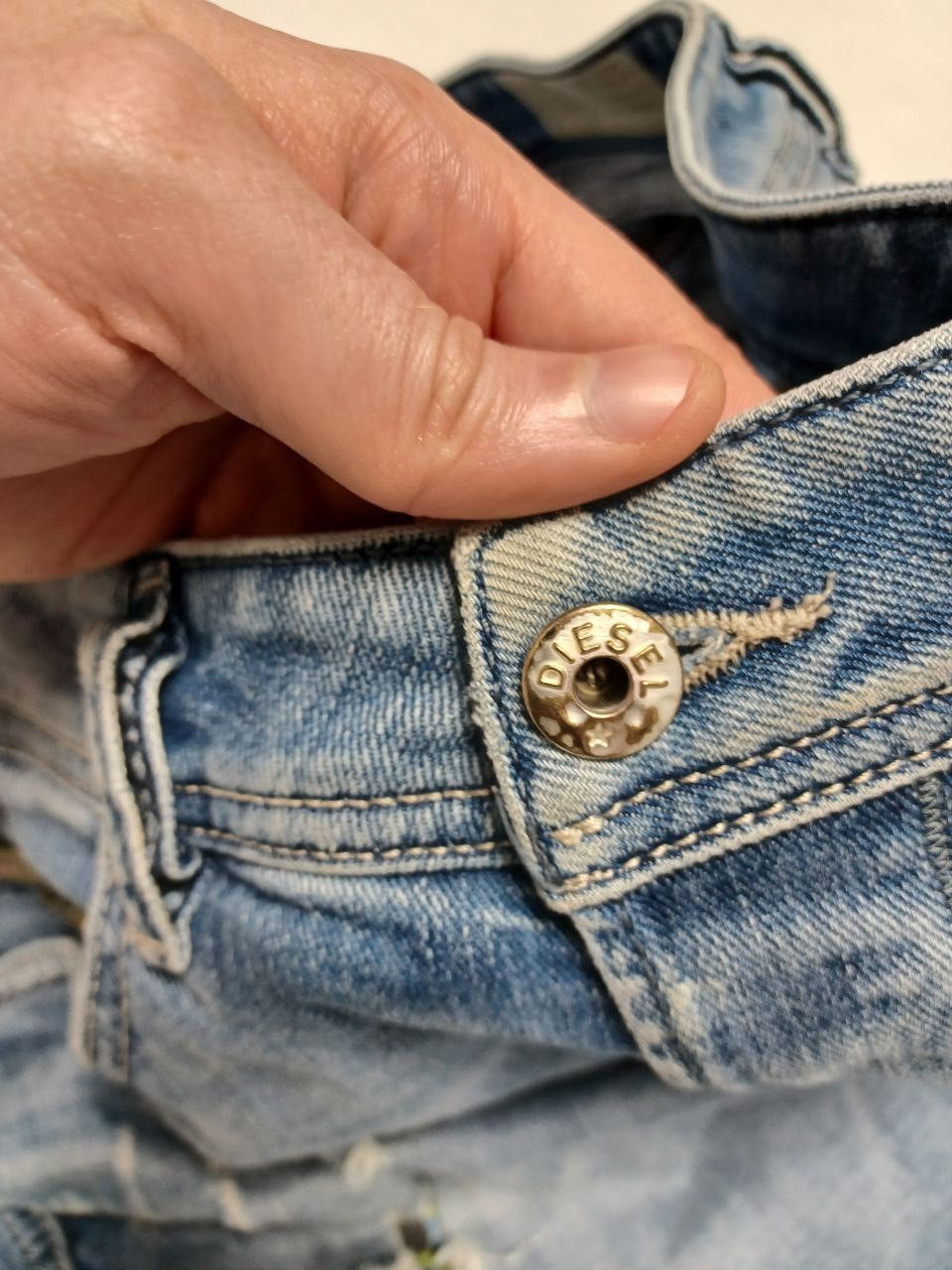 Diesel Diesel distressed vintage avant-garde japanese denim jeans Size US 33 - 4 Thumbnail