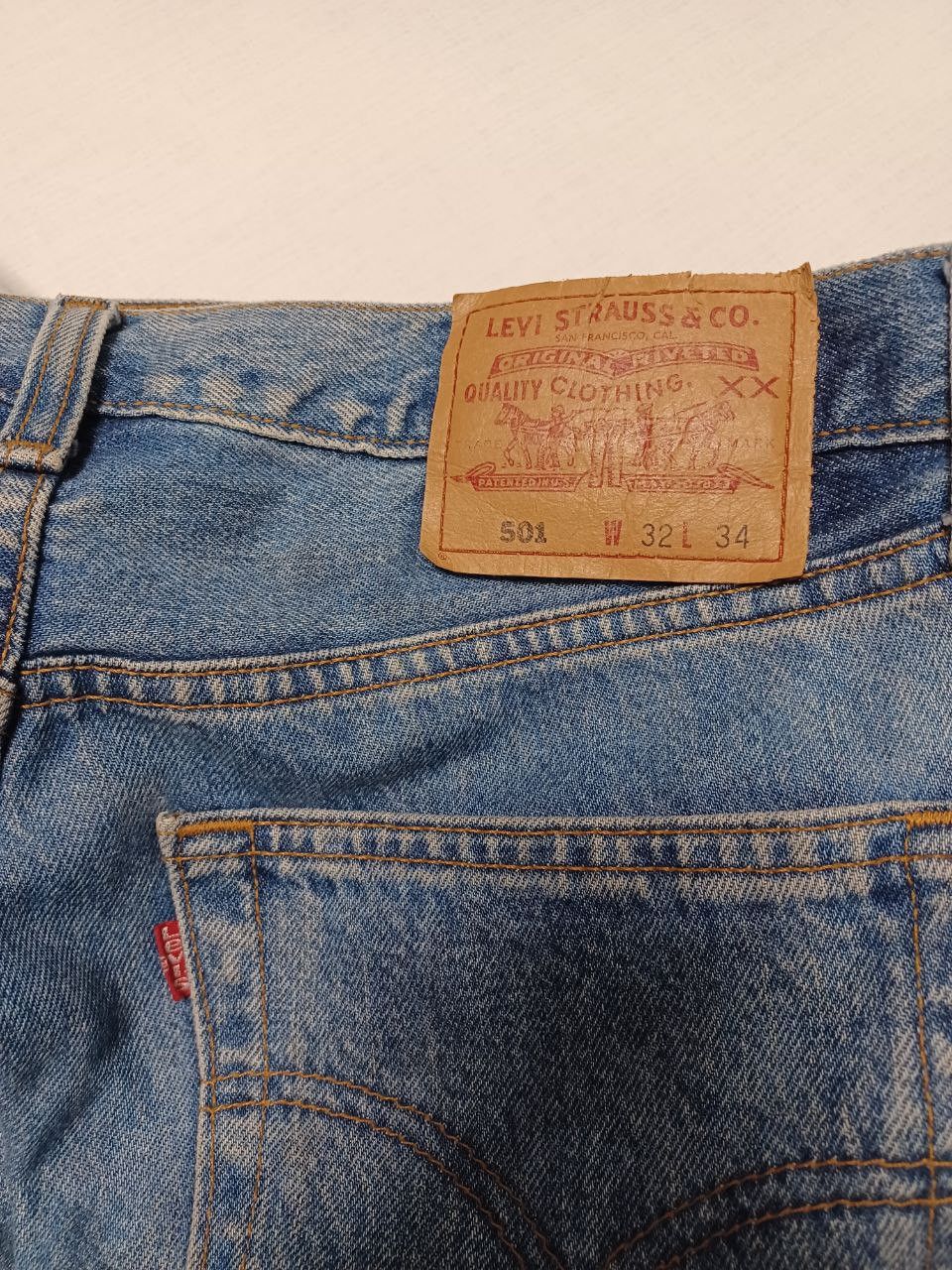 Levi's Vintage Clothing Levis bleach distressed made in Canada vintage 1993 jeans Size US 32 / EU 48 - 4 Thumbnail