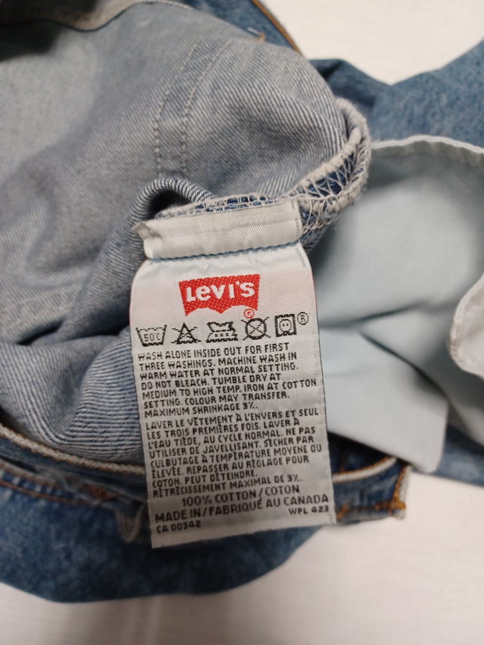 Levi's Vintage Clothing Levis bleach distressed made in Canada vintage 1993 jeans Size US 32 / EU 48 - 5 Thumbnail