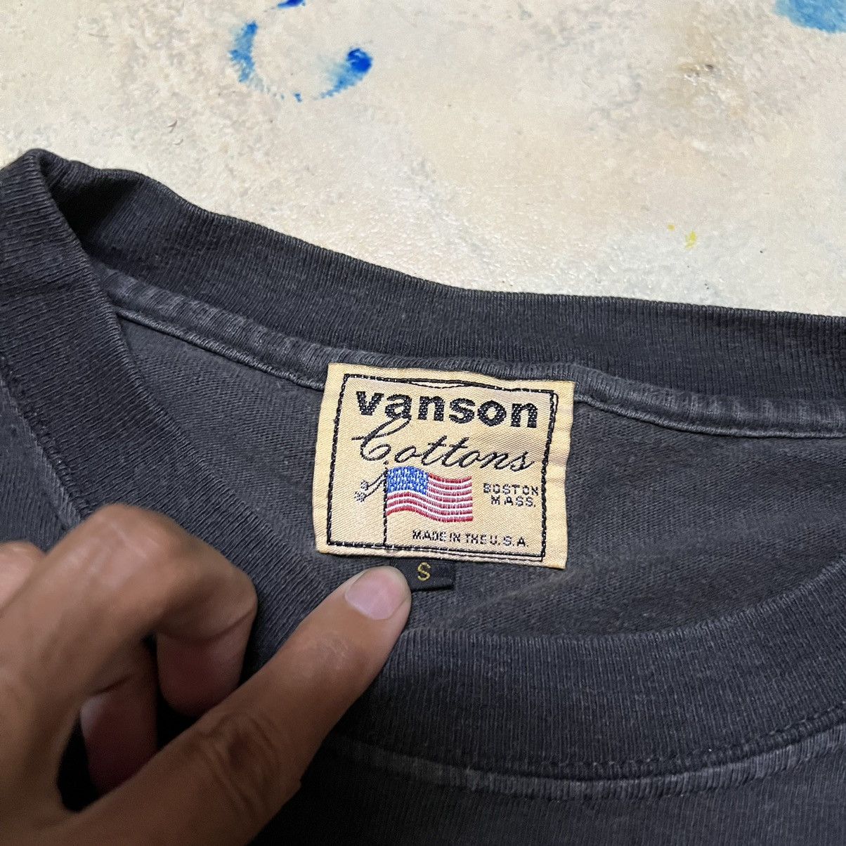Vanson Leathers Vintage Vanson Leathers Long Sleeves Sun Faded Shirt Size US S / EU 44-46 / 1 - 8 Thumbnail