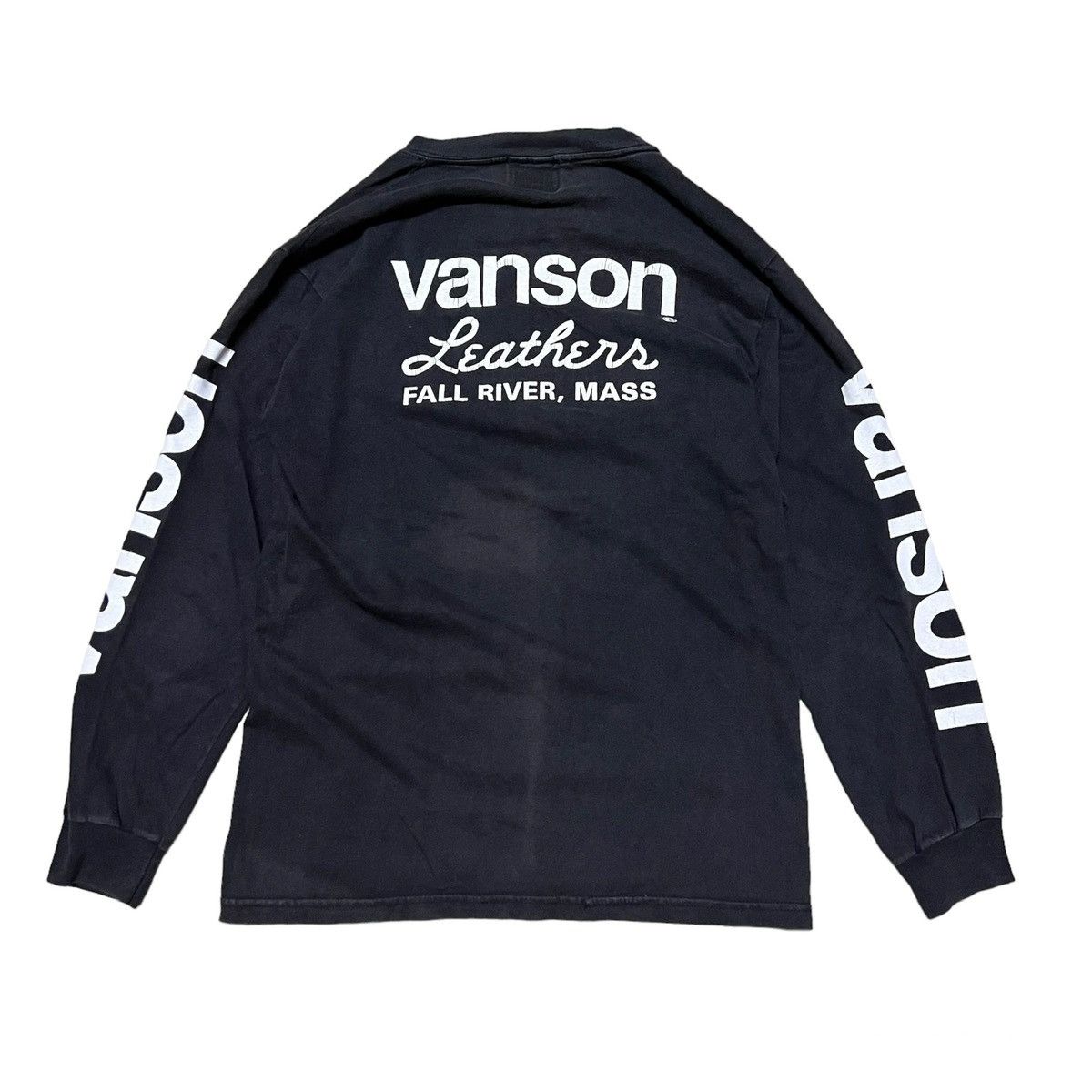 Vanson Leathers Vintage Vanson Leathers Long Sleeves Sun Faded Shirt Size US S / EU 44-46 / 1 - 1 Thumbnail