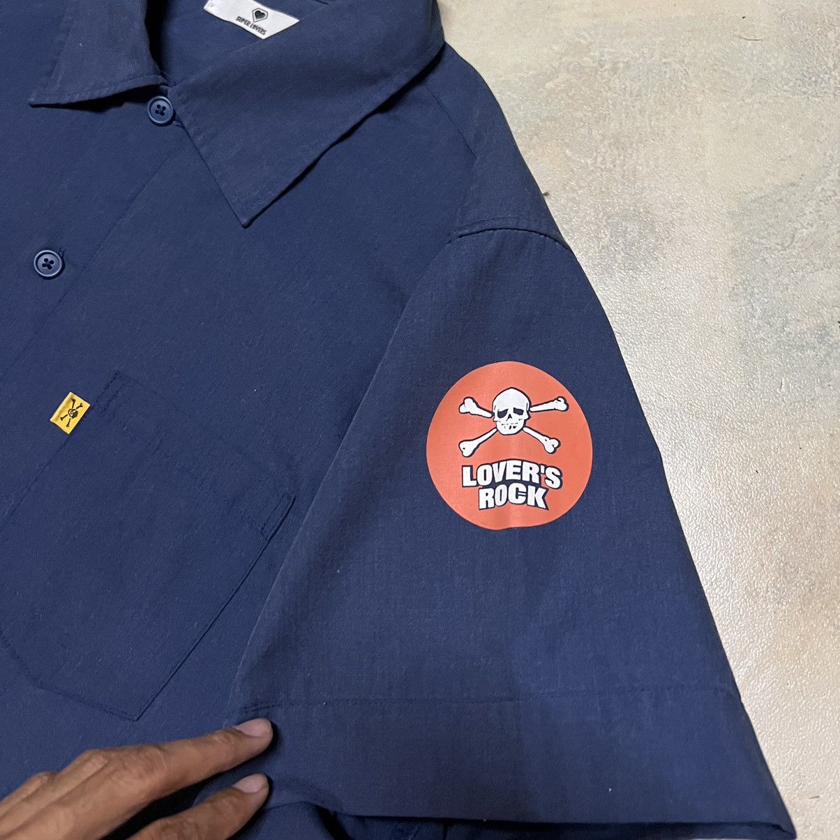 Japanese Brand Super Lovers Brand Lovers Rock Big Logo Button Up Shirt Size US M / EU 48-50 / 2 - 5 Thumbnail