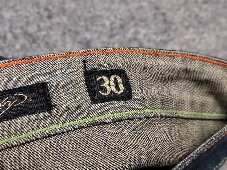 Ed Hardy 🔥 Ed Hardy x Christian Audigier Vintage Tattoo Denim Jeans Size US 30 / EU 46 - 10 Thumbnail