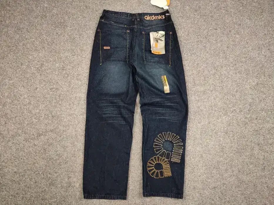 Akademiks Vintage 90's NEW Japan Akademiks Logo Hip Hop Denim Jeans Size US 36 / EU 52 - 6 Thumbnail