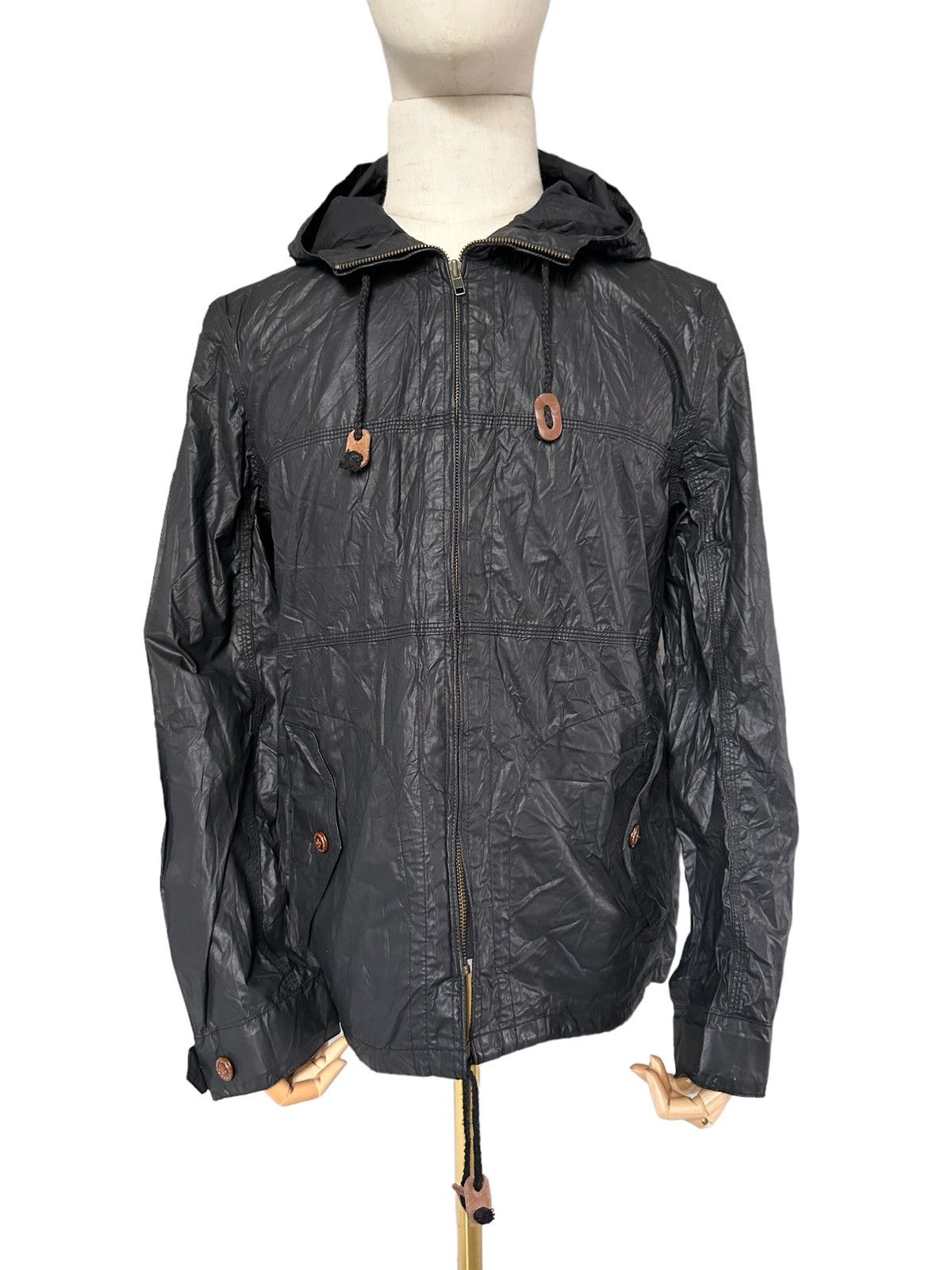 Boycott 00's Boycott Japan waxed zipper jacket Size US L / EU 52-54 / 3 - 7 Thumbnail