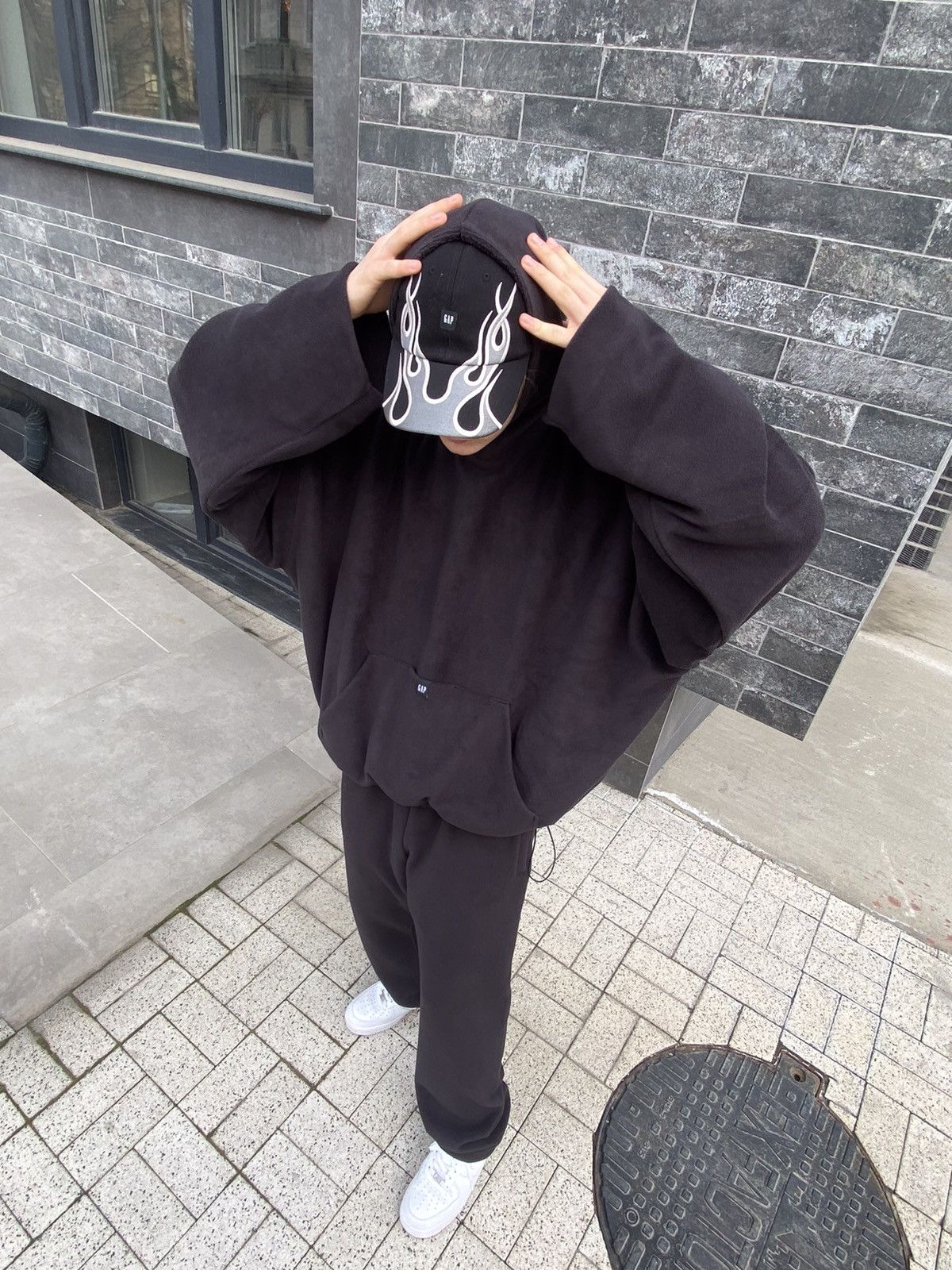 Gap × Yeezy Yeezy Gap Polar Fleece Padded Hoodie by Balenciaga Size US L / EU 52-54 / 3 - 8 Thumbnail