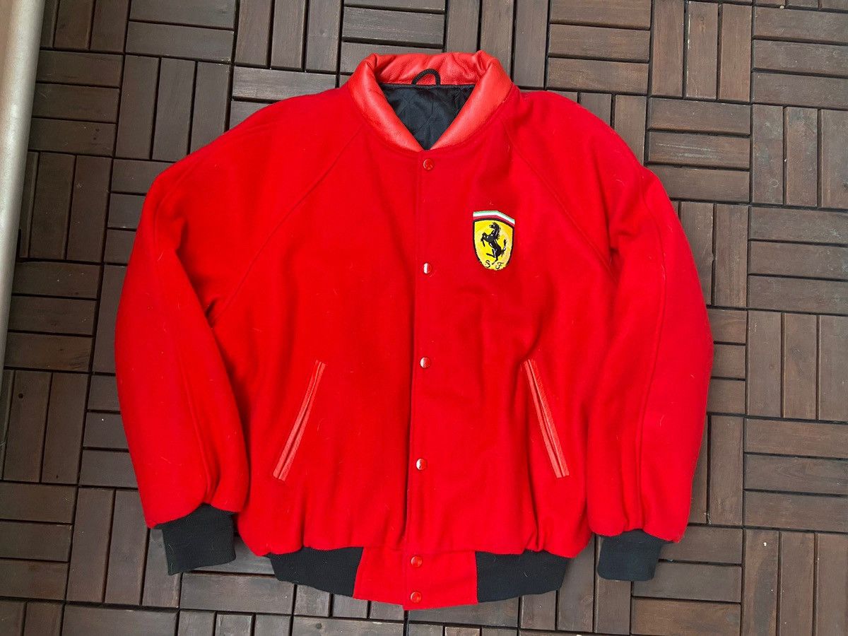 Vintage Vintage Ferrari Bomber Jacke 1996 Drake Size US L / EU 52-54 / 3 - 1 Thumbnail