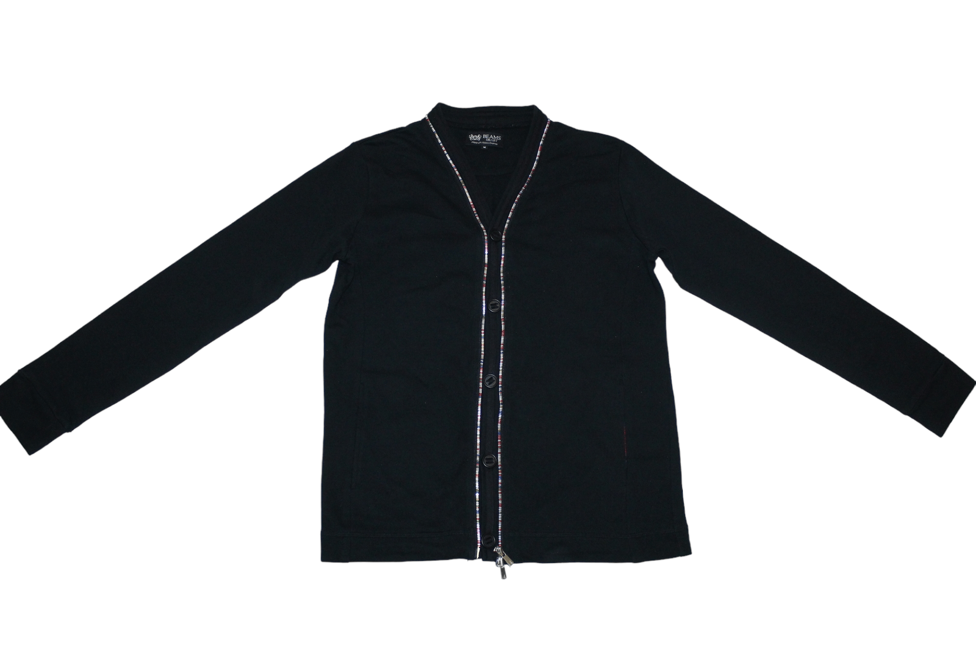 Beams Plus VTG Beams Heart Buttons Up multicolor zipper Cardigan Size US M / EU 48-50 / 2 - 3 Thumbnail