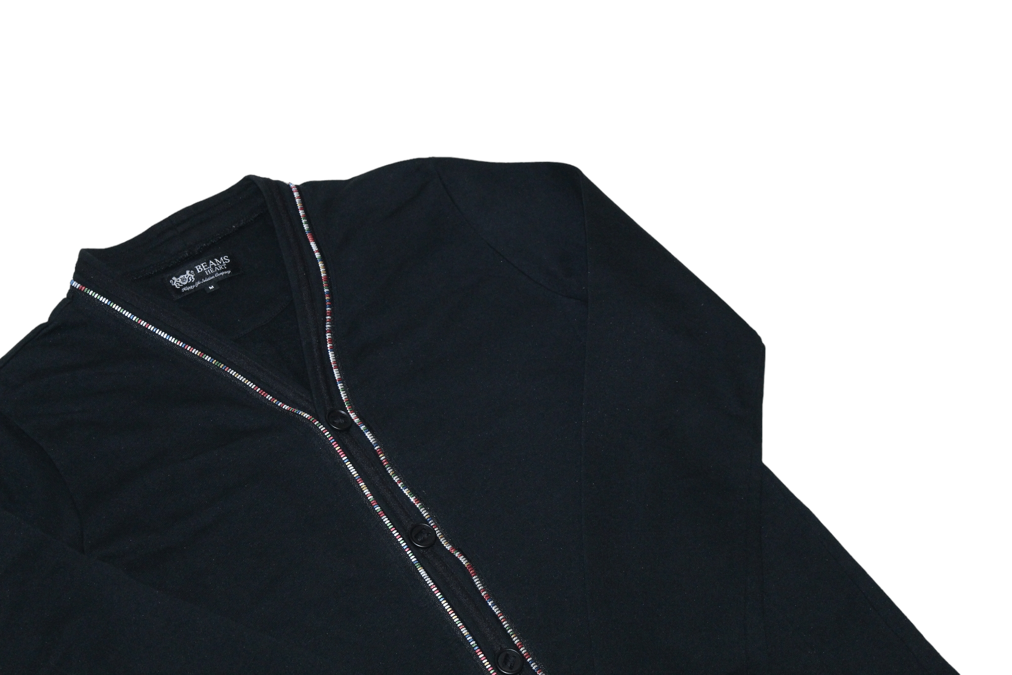 Beams Plus VTG Beams Heart Buttons Up multicolor zipper Cardigan Size US M / EU 48-50 / 2 - 11 Thumbnail