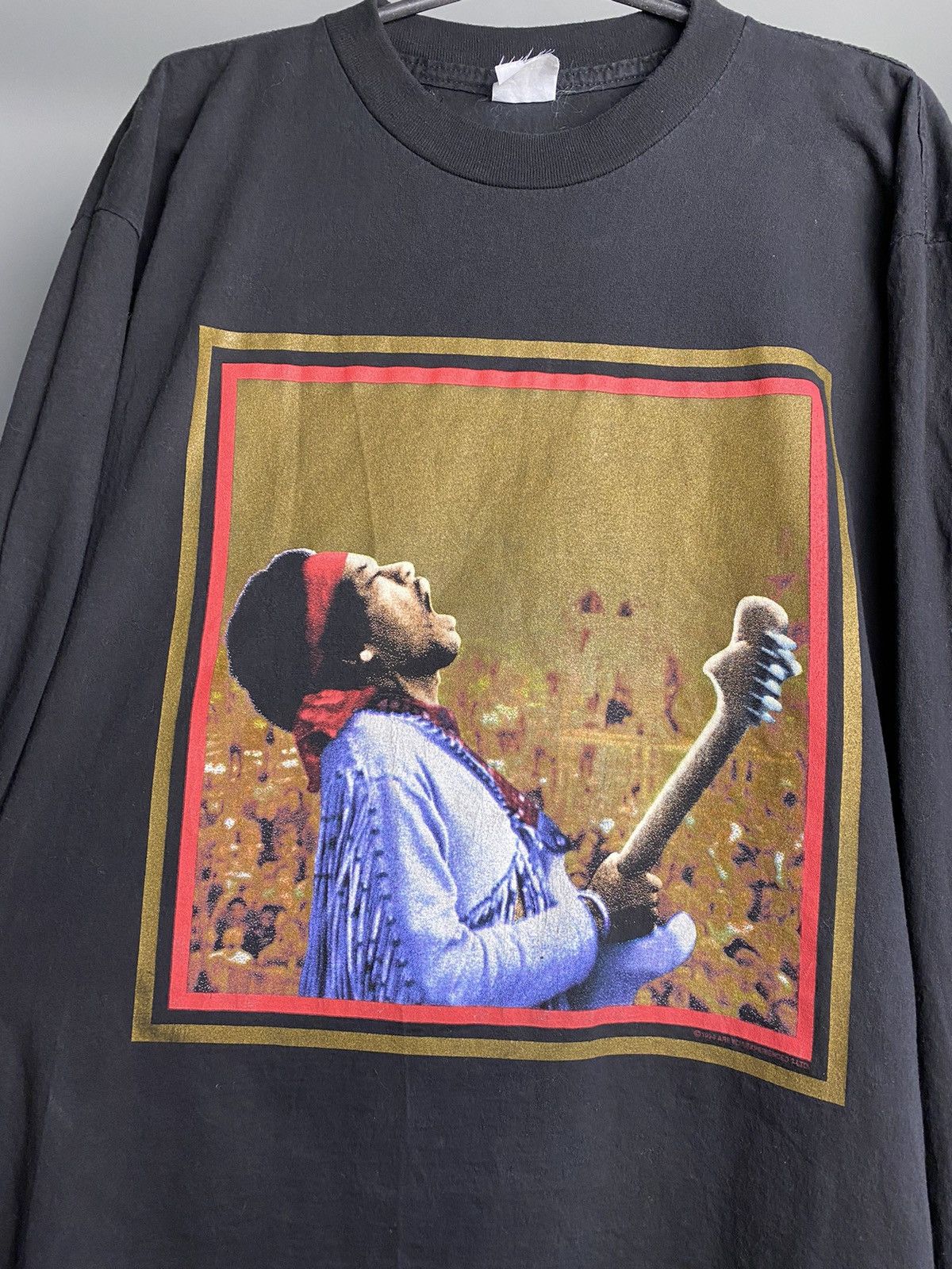 Band Tees × Jimi Hendrix × Vintage Vintage 1994 Jimi Hendrix Woodstock Shirt Size US XL / EU 56 / 4 - 2 Thumbnail