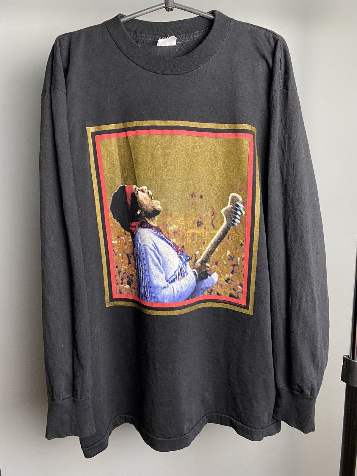 Band Tees × Jimi Hendrix × Vintage Vintage 1994 Jimi Hendrix Woodstock Shirt Size US XL / EU 56 / 4 - 1 Thumbnail