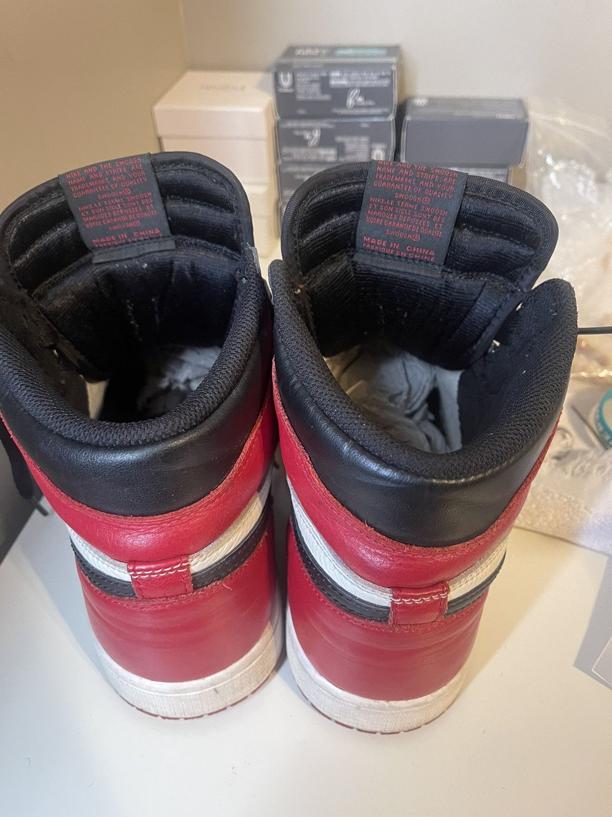 Jordan Brand × Nike Jordan 1 Bred Toe Size US 10 / EU 43 - 10 Thumbnail