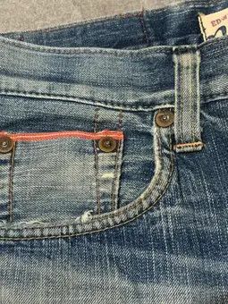 Edwin Vintage 90s Edwin 503 Selvedge Straight Jeans Made In Japan Size US 32 / EU 48 - 6 Thumbnail