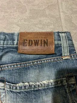 Edwin Vintage 90s Edwin 503 Selvedge Straight Jeans Made In Japan Size US 32 / EU 48 - 11 Thumbnail