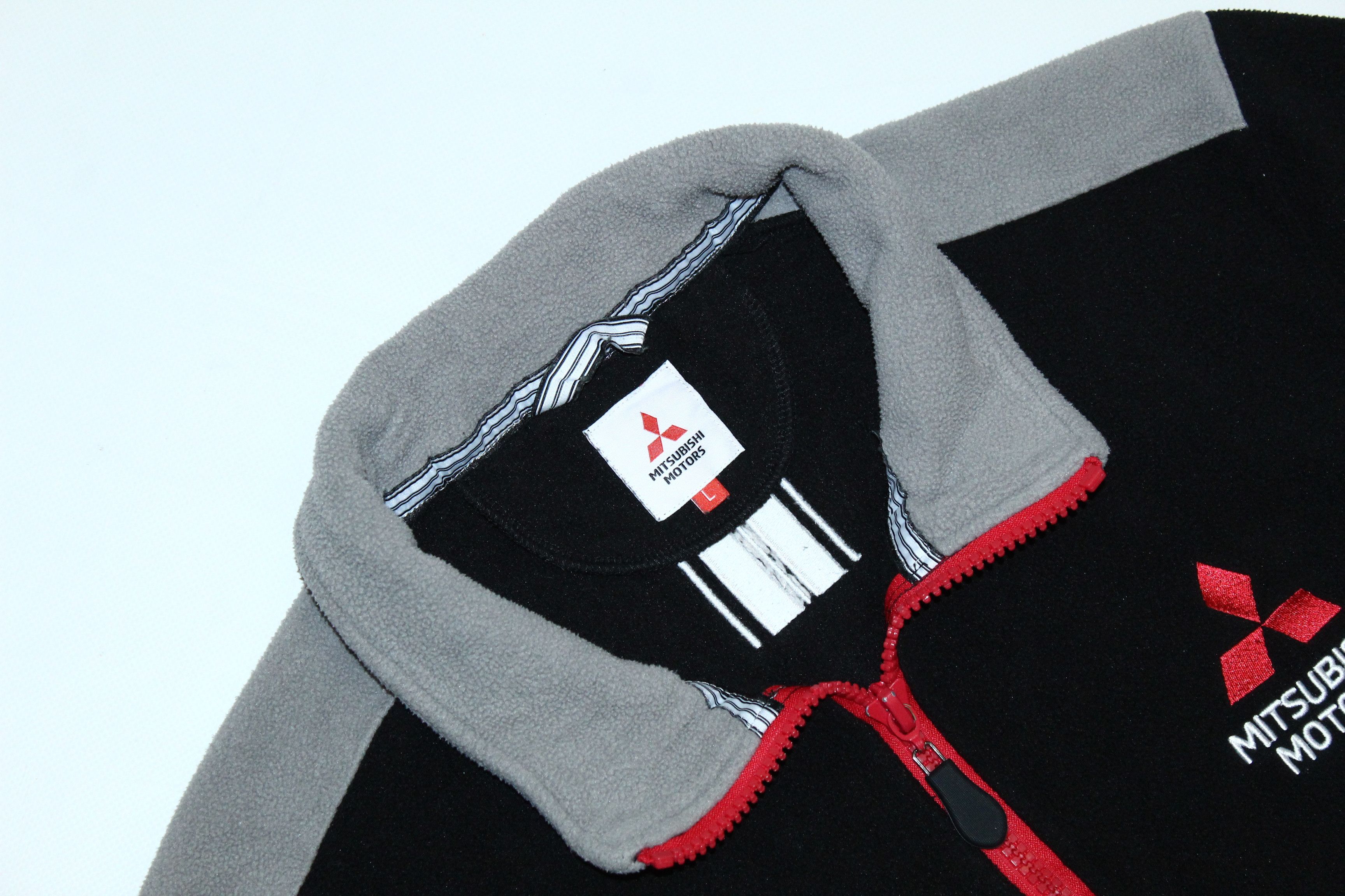 Japanese Brand Mitsubishi Motors Japan Full Zip Polar Fleece Jacket Size US L / EU 52-54 / 3 - 4 Thumbnail
