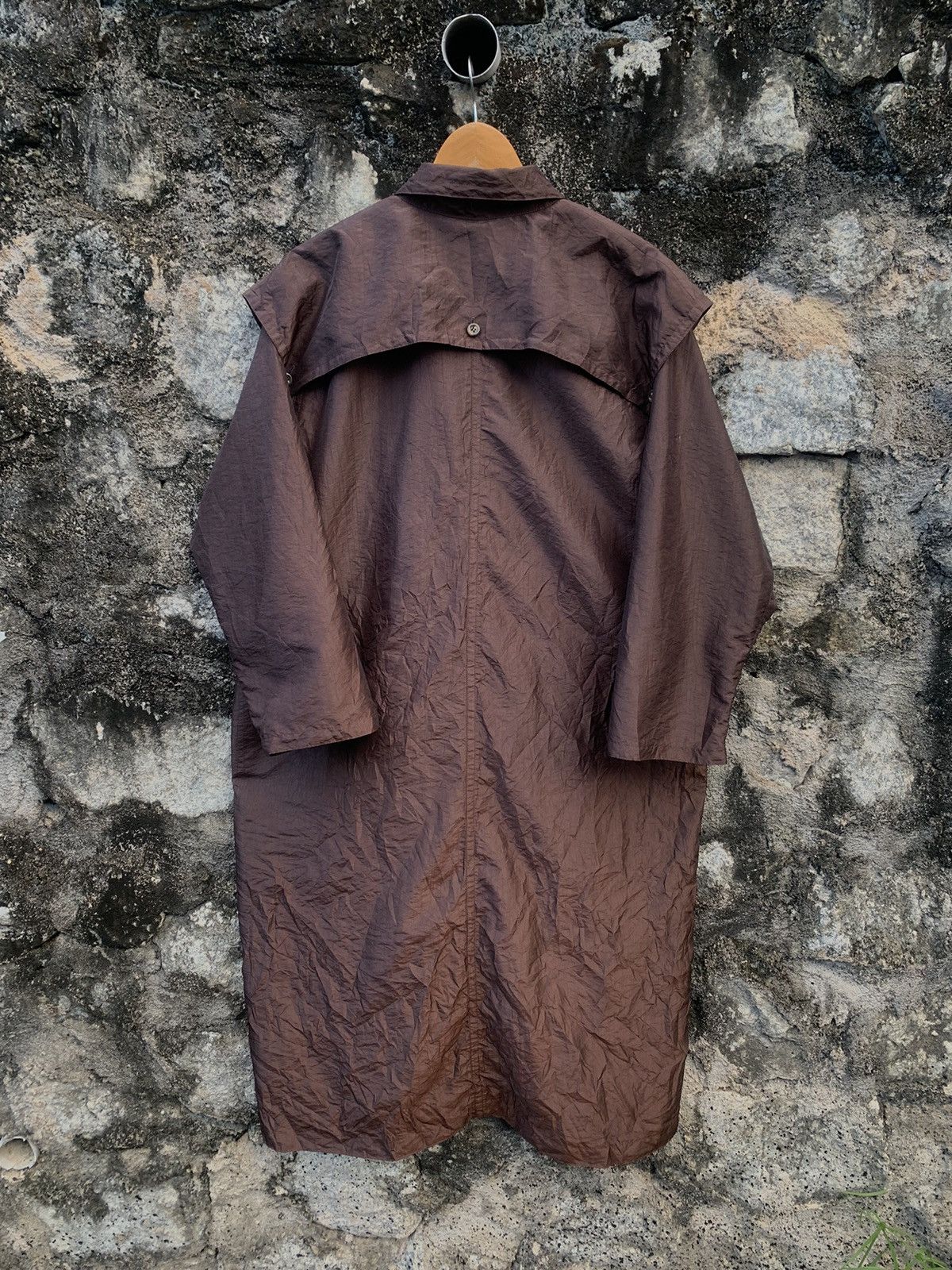 Japanese Brand × Vintage Vintage Nylon Long Jacket By Parienne Size US L / EU 52-54 / 3 - 3 Thumbnail