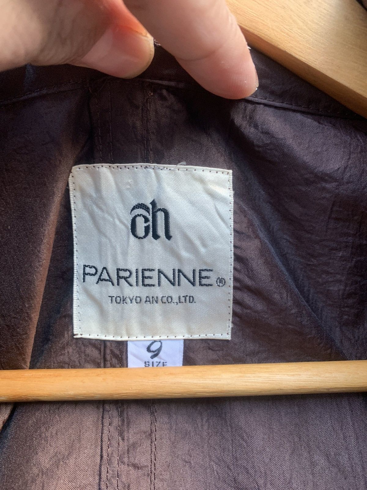 Japanese Brand × Vintage Vintage Nylon Long Jacket By Parienne Size US L / EU 52-54 / 3 - 4 Thumbnail