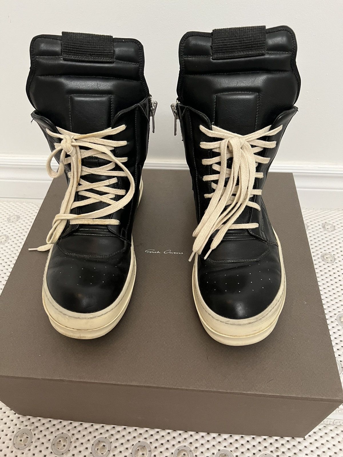 Rick Owens Geobasket Black/White FW14