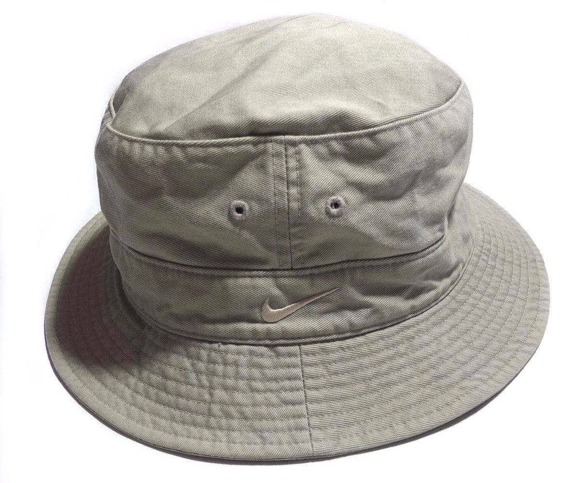 Nike Vintage 90’s Nike Swoosh Bucket Hat Size 34 - 1 Thumbnail