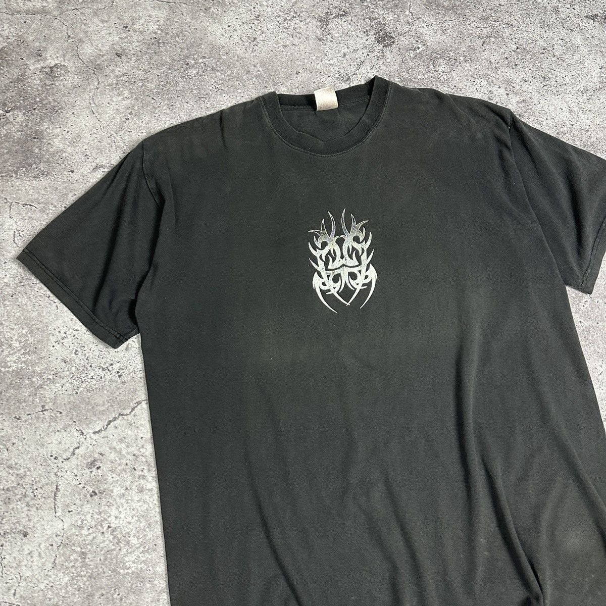 Vintage Vintage 90s West Coast Choppers Here Today Hell Tomorrow tee Size US XXL / EU 58 / 5 - 6 Thumbnail