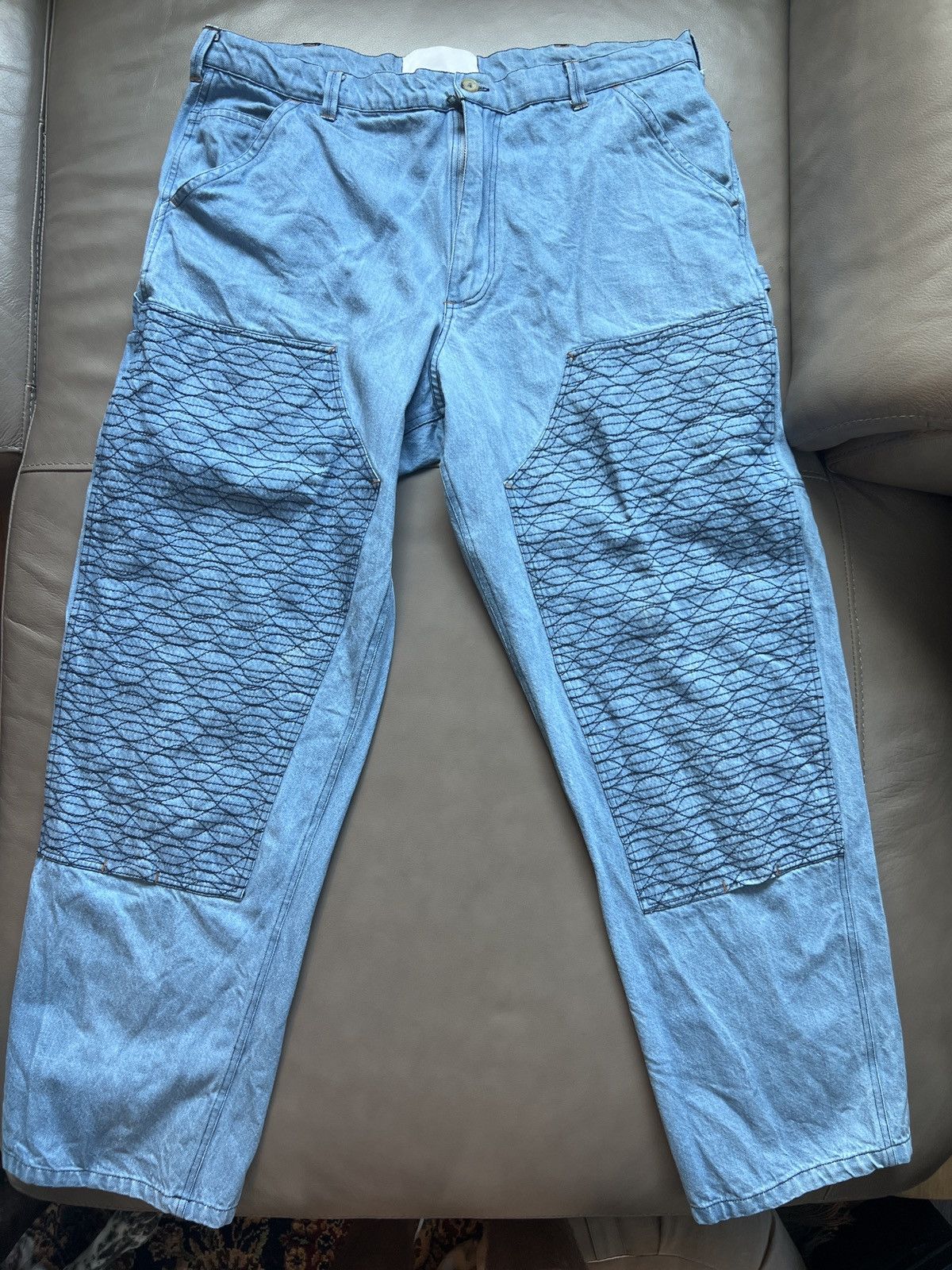 18 East Stitched Double Knee Carpenter Pants Size US 32 / EU 48 - 6 Thumbnail