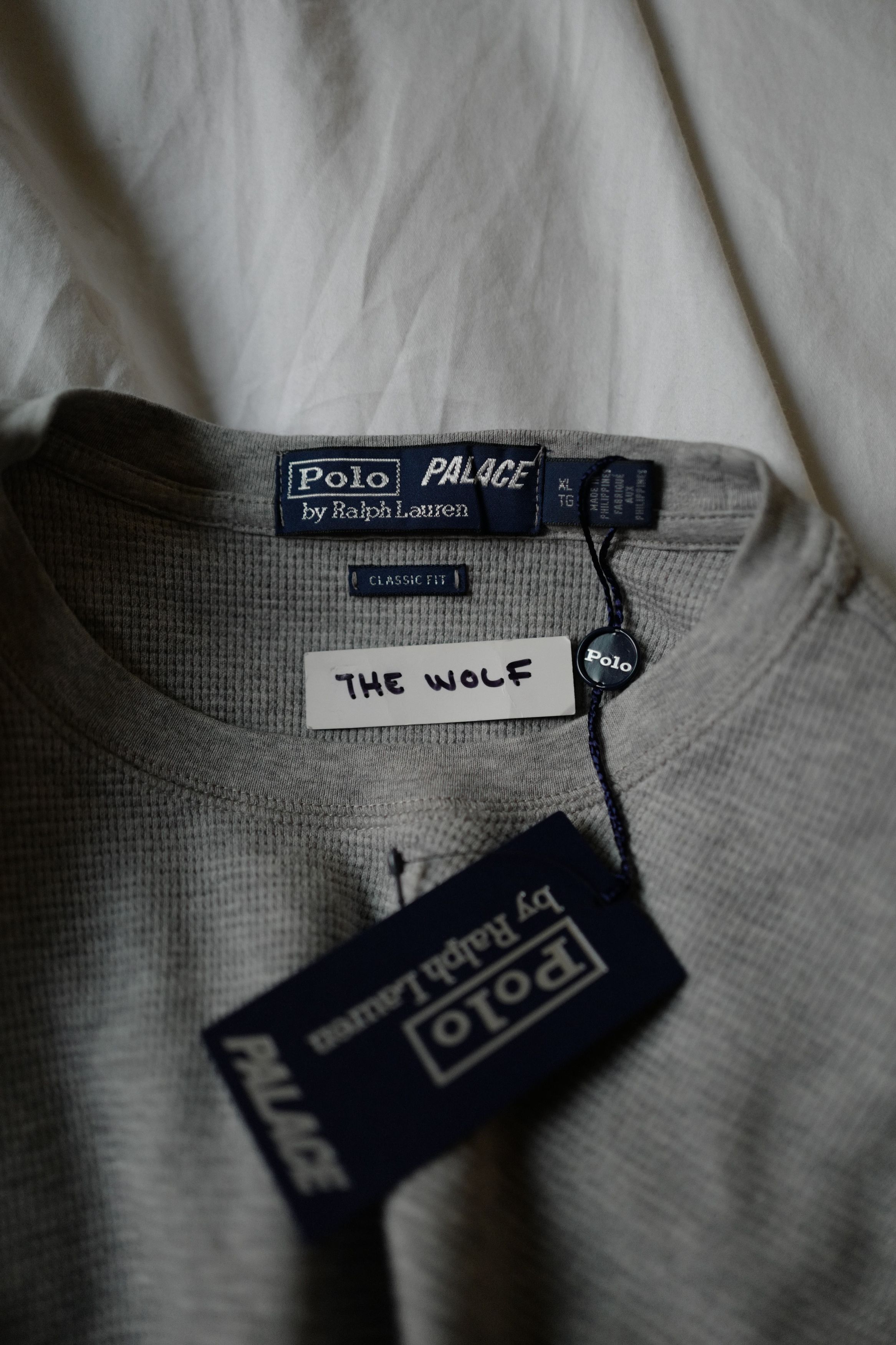 Polo Ralph Lauren F/W 2018 Waffle Pocket Tee (Grey) | Grailed