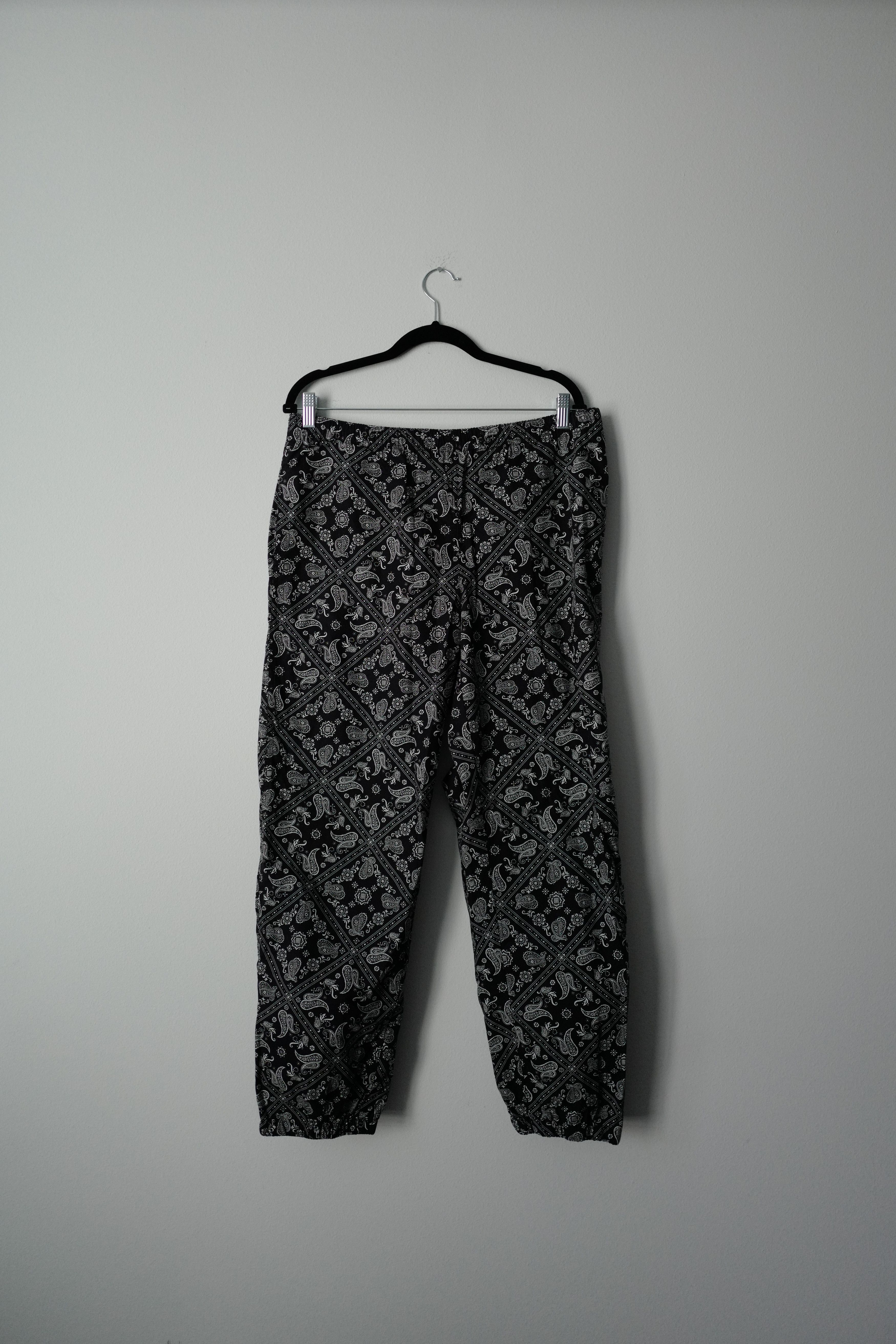 Supreme Bandana Track Pants (Black) | Grailed