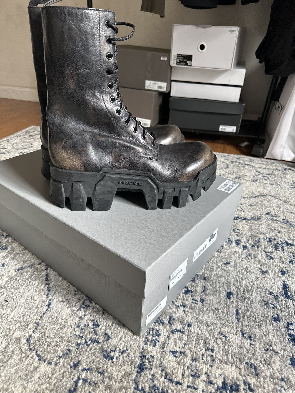 Balenciaga BULLDOZER LACE-UP BOOT | Grailed