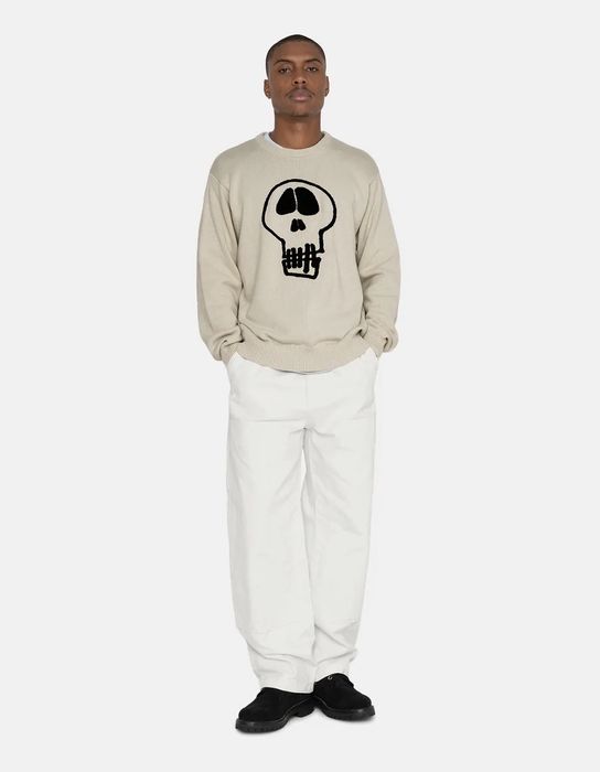 お世話になりますstussy skull sweater ステューシー スカル セーター ...