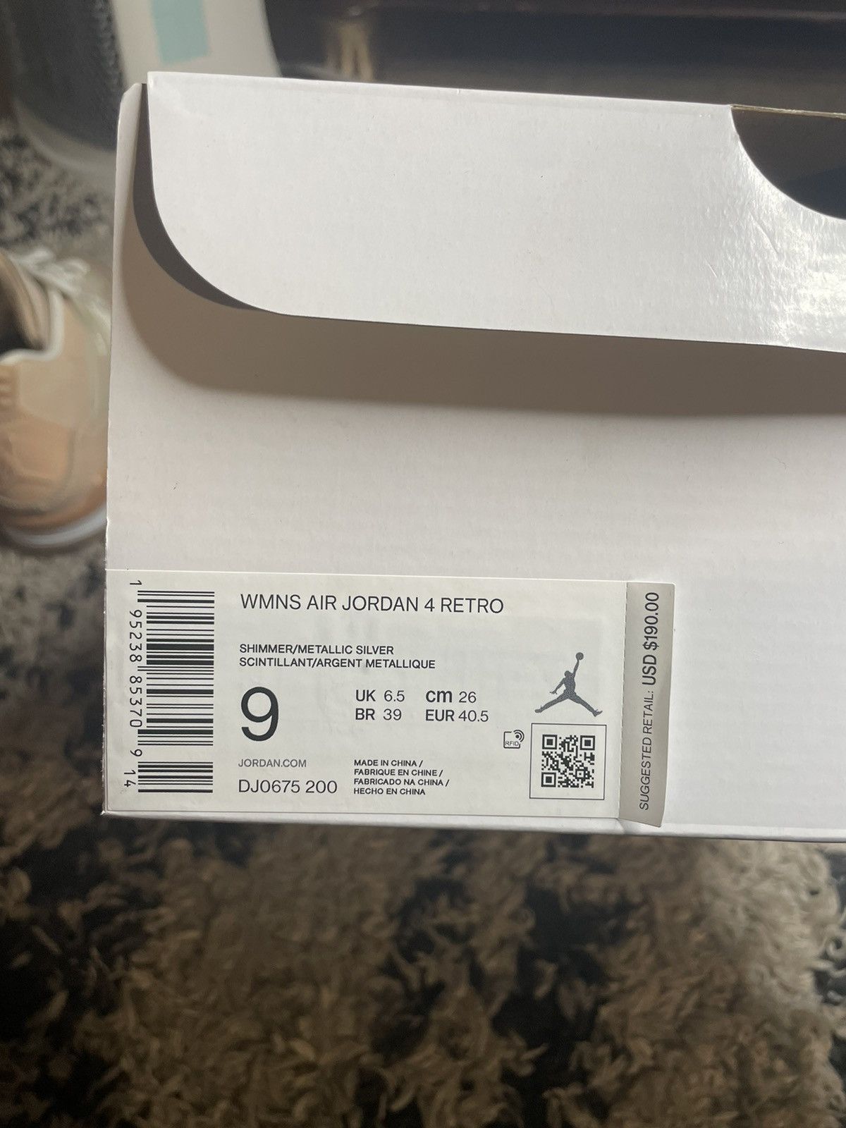 Japanese Brand Jordan 4 retro shimmer Size US 9 / EU 42 - 3 Thumbnail