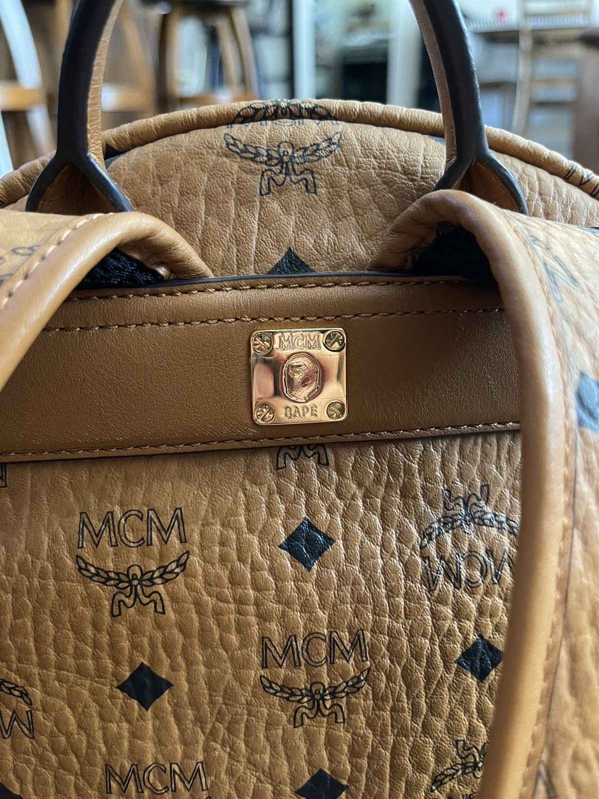 Bape × MCM MCM x BAPE Shark Stark Backpack Size ONE SIZE - 9 Thumbnail