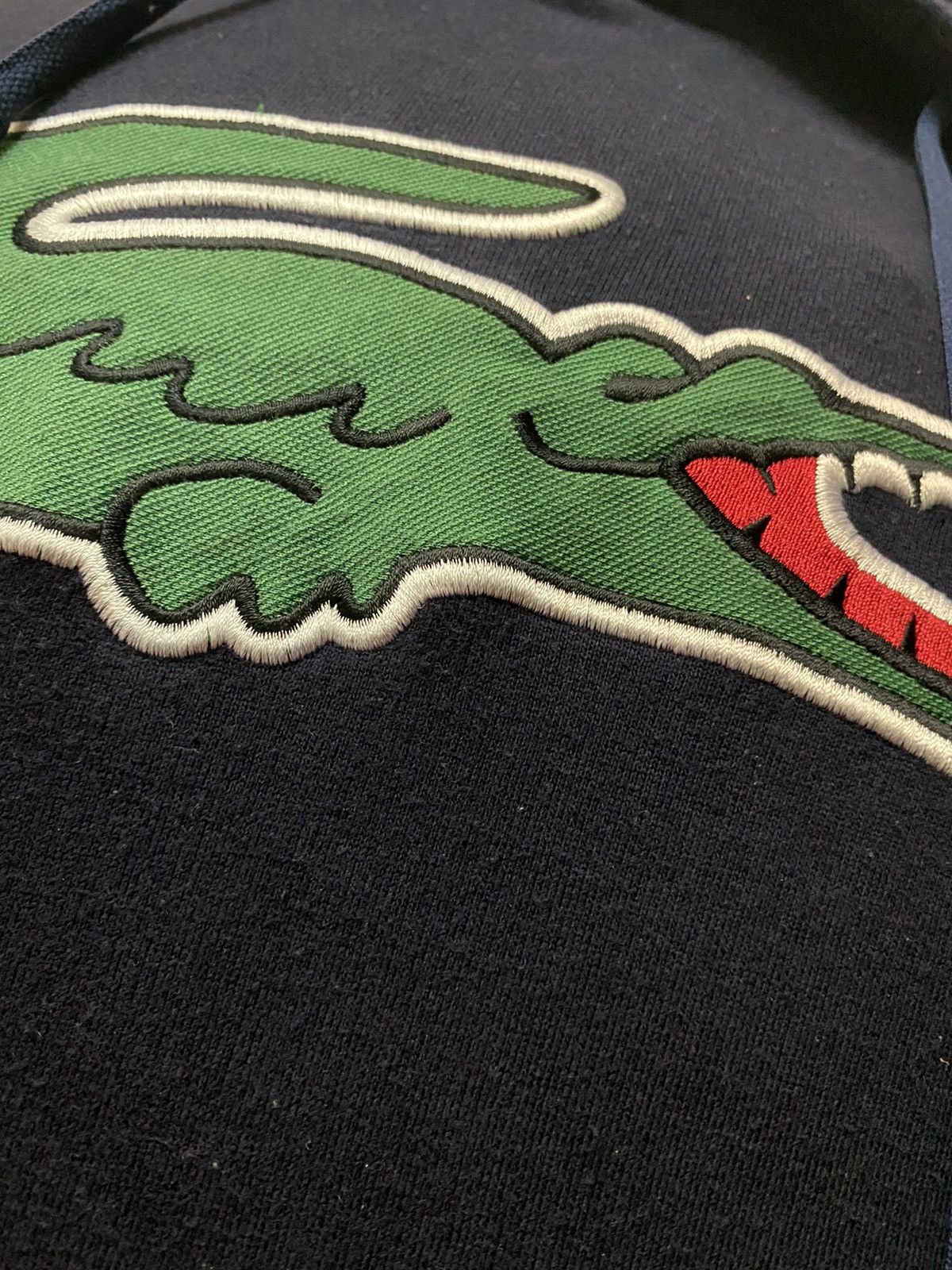 Japanese Brand × Lacoste × Vintage VINTAGE LACOSTE HOODIE WITH BIG LOGO Size US M / EU 48-50 / 2 - 3 Thumbnail