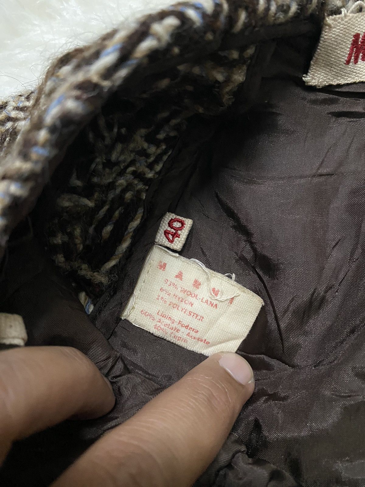 Marni × Napapijri MARNI WOOL SKIRT Size 27" / US 4 / IT 40 - 6 Thumbnail