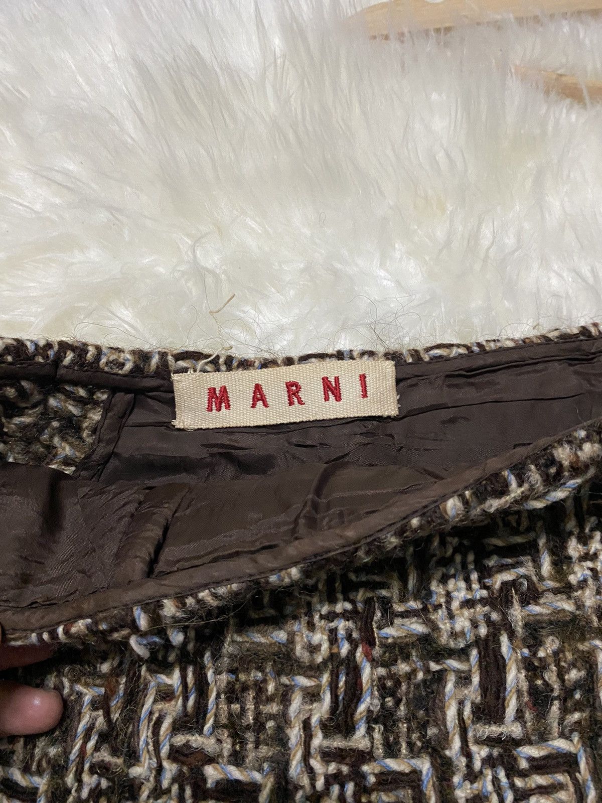 Marni × Napapijri MARNI WOOL SKIRT Size 27" / US 4 / IT 40 - 3 Thumbnail