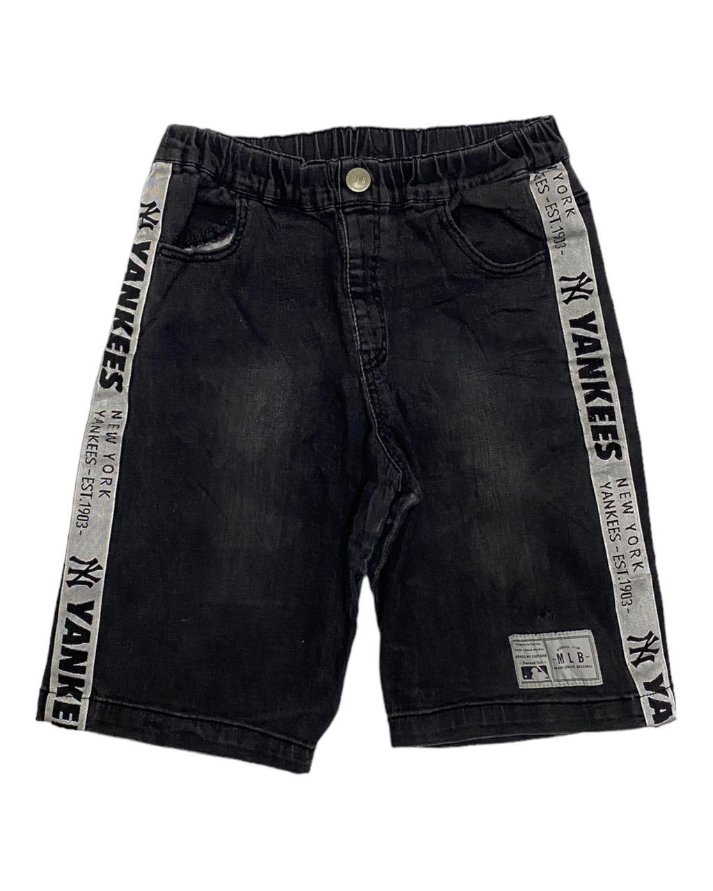 MLB 🔥VINTAGE NEW YORK YANKEES MLB BLACK FADED SHORT PANTS Size US 28 / EU 44 - 1 Thumbnail